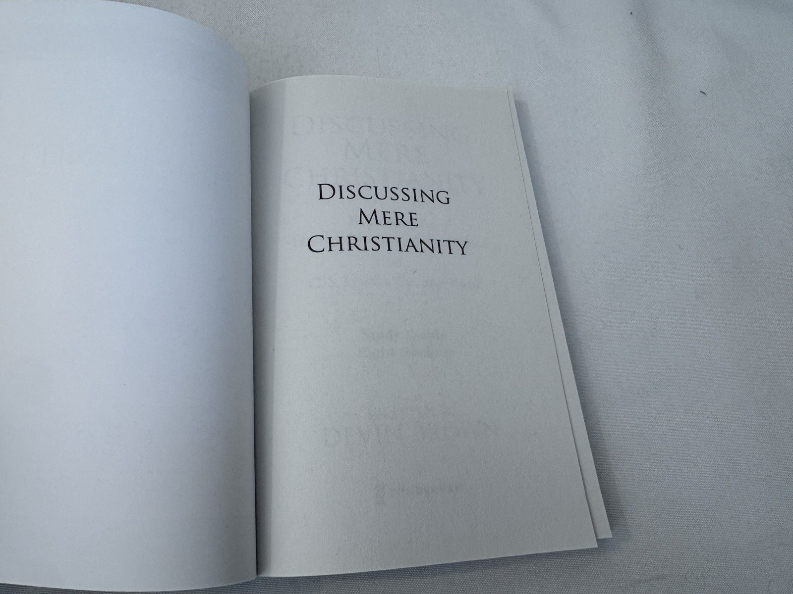 Pair Of Books C S Lewis Mere Christianity & Discussing Mere Christianity Guide