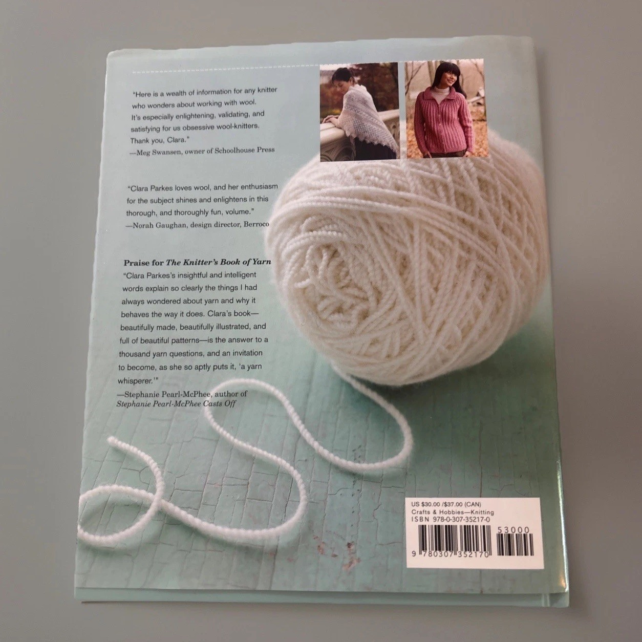 The Knitter’s Book of Wool Clara Parkes HC 2009 Knitting Fiber Guidebook 1st ed