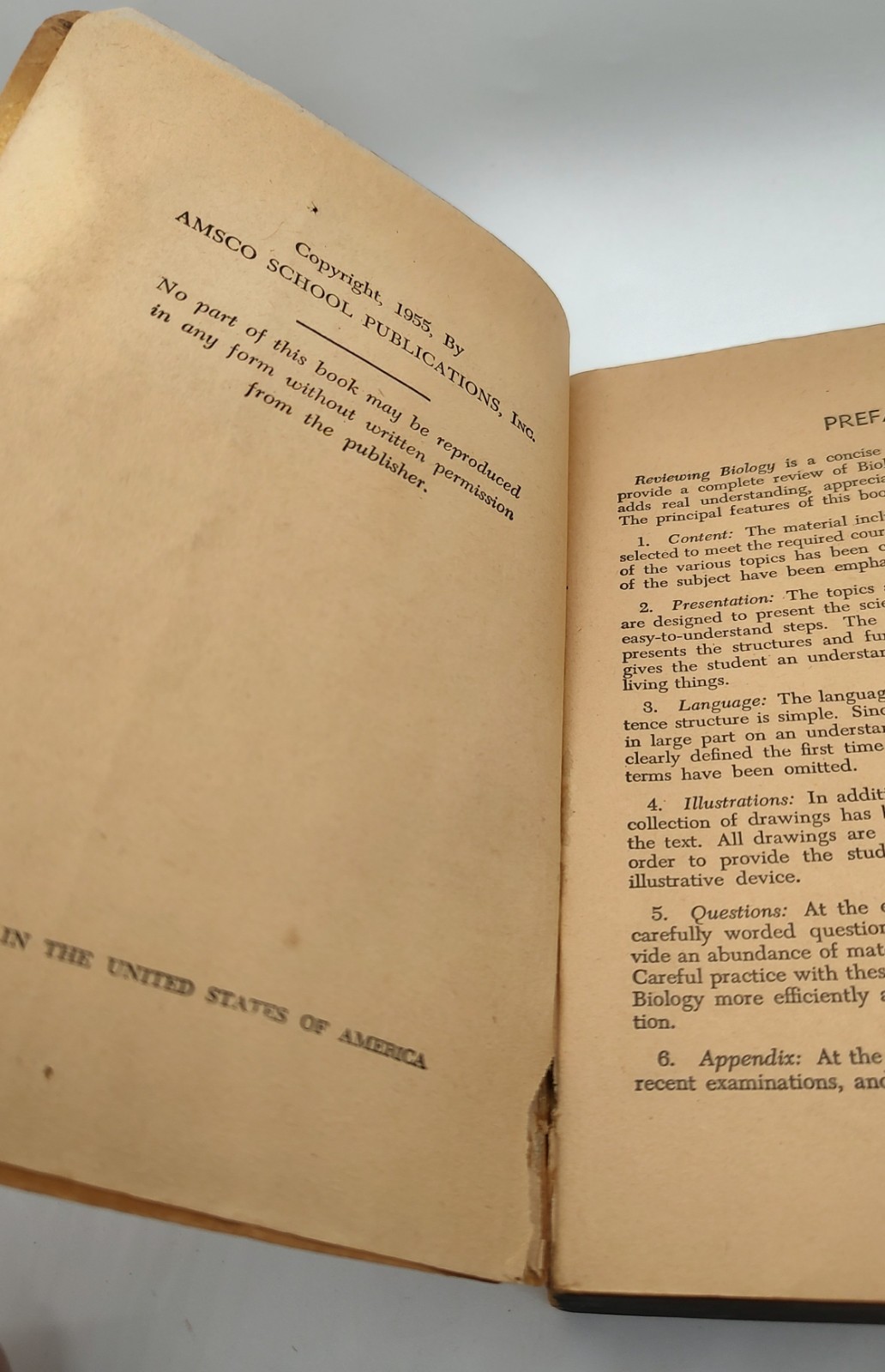 „Reviewing Biology“ Vintage 1955 Amsco School Publications