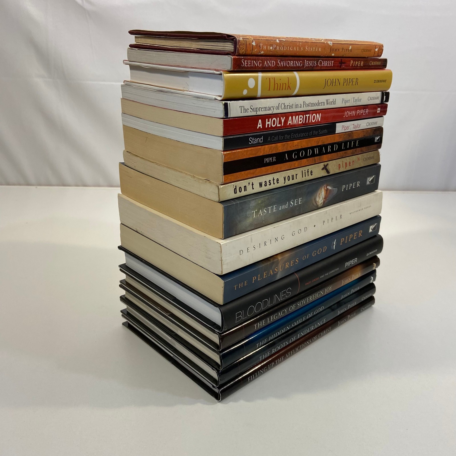 John Piper 16 Book Lot Bloodlines Think Holy Ambition Jesus Christ Christianity