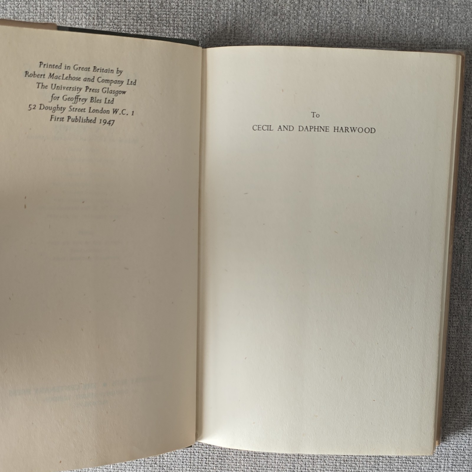 Miracles: A Preliminary Study C. S. Lewis Hardcover First Edition 1947