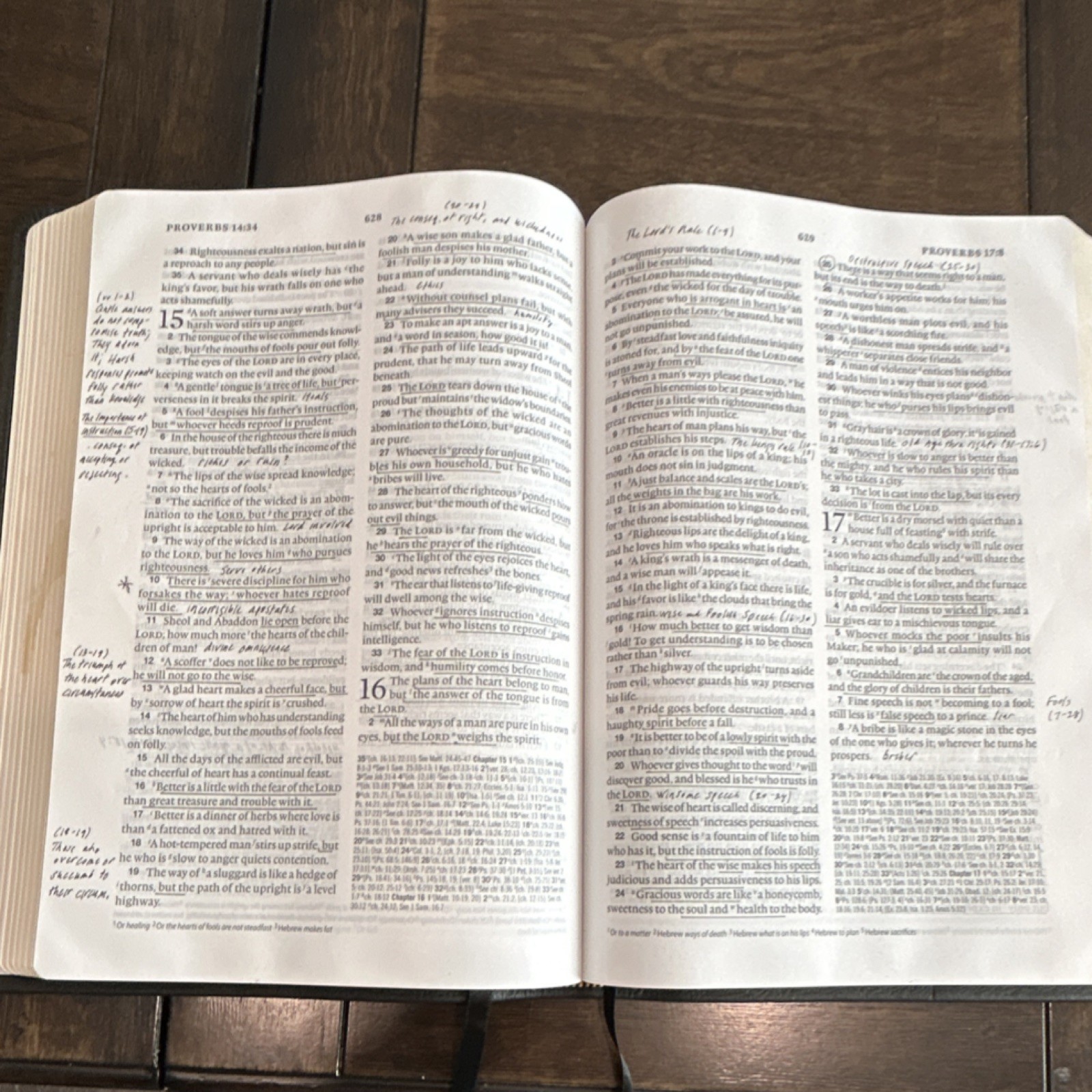 Crossway Holy Bible English Standard Version (ESV) Leather Bound 2016 Inscribed