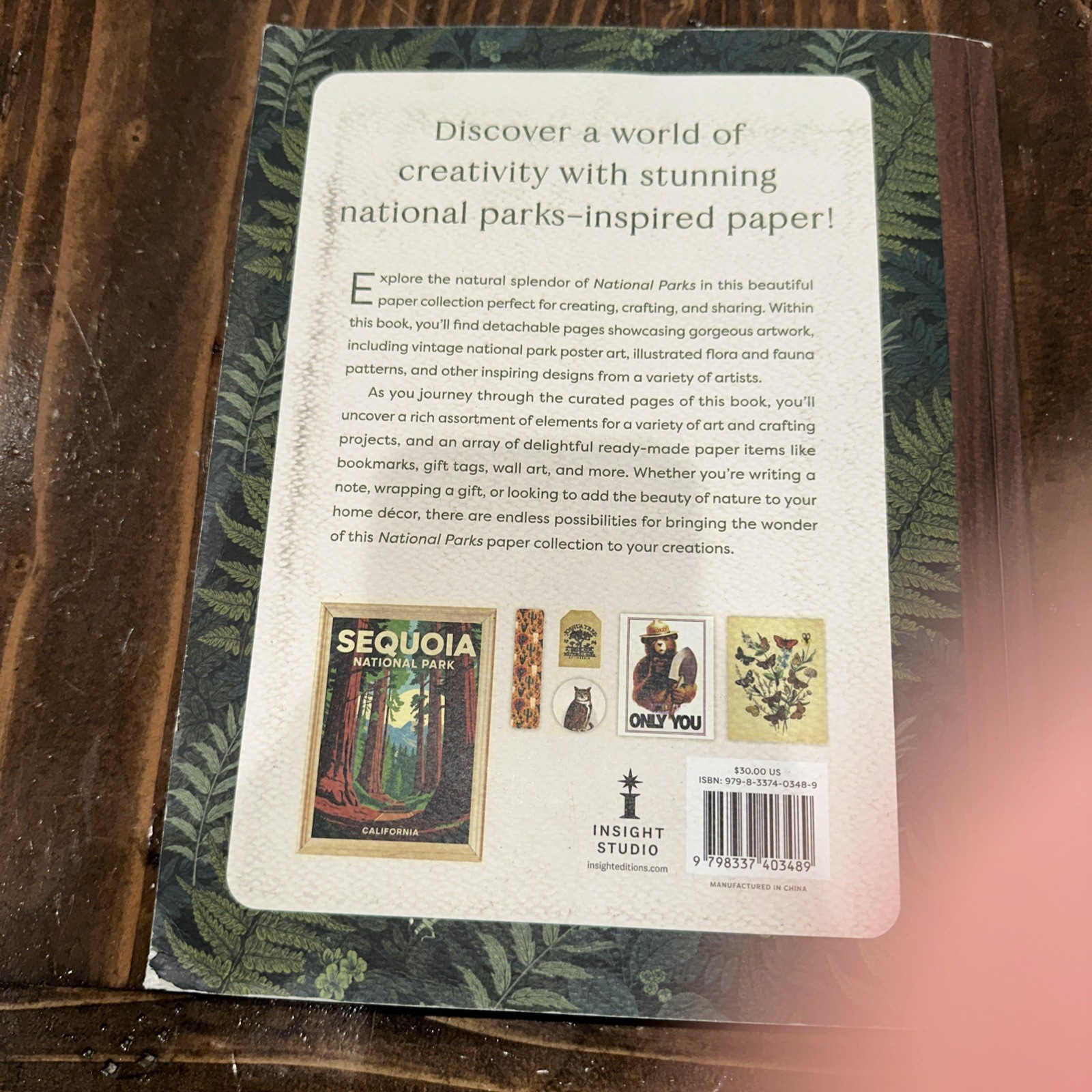 Paper Love National Parks for Writing Crafting & Sharing 9798337403489