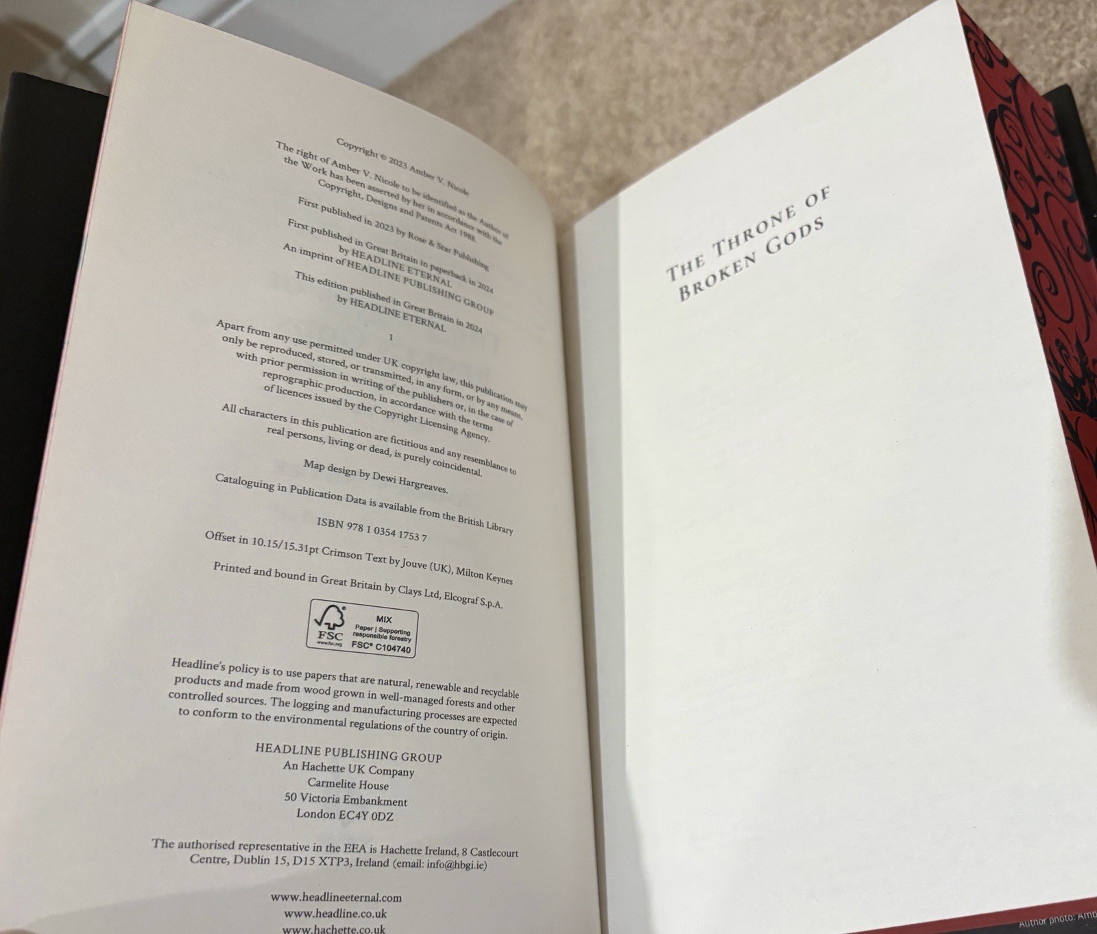 Signed Fairyloot The Book Of Azrael Gods And Monsters Book Set Amber V. Nicole