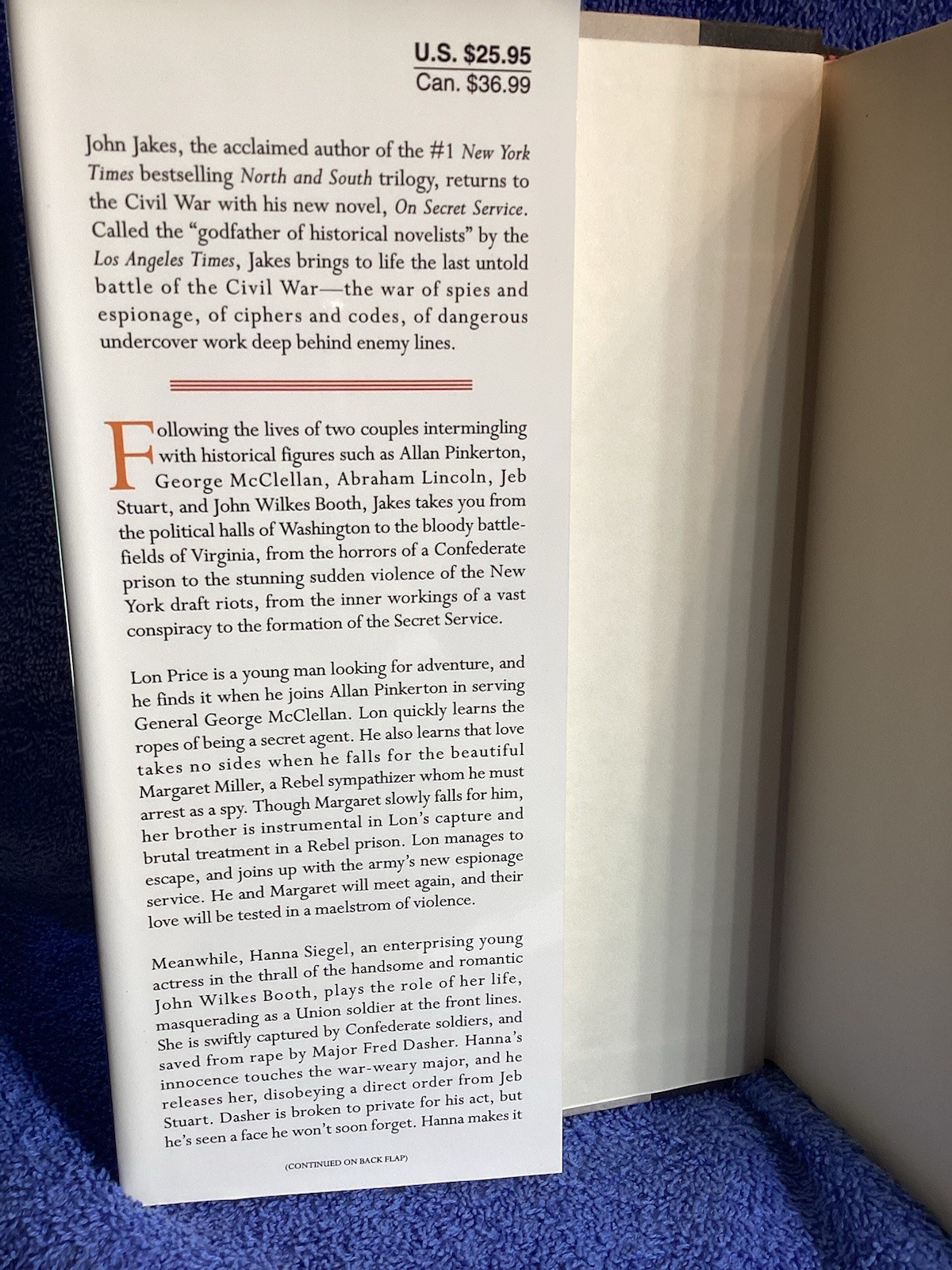 On Secret Service John Jakes Published By Penguin Group 2000 448 Pages