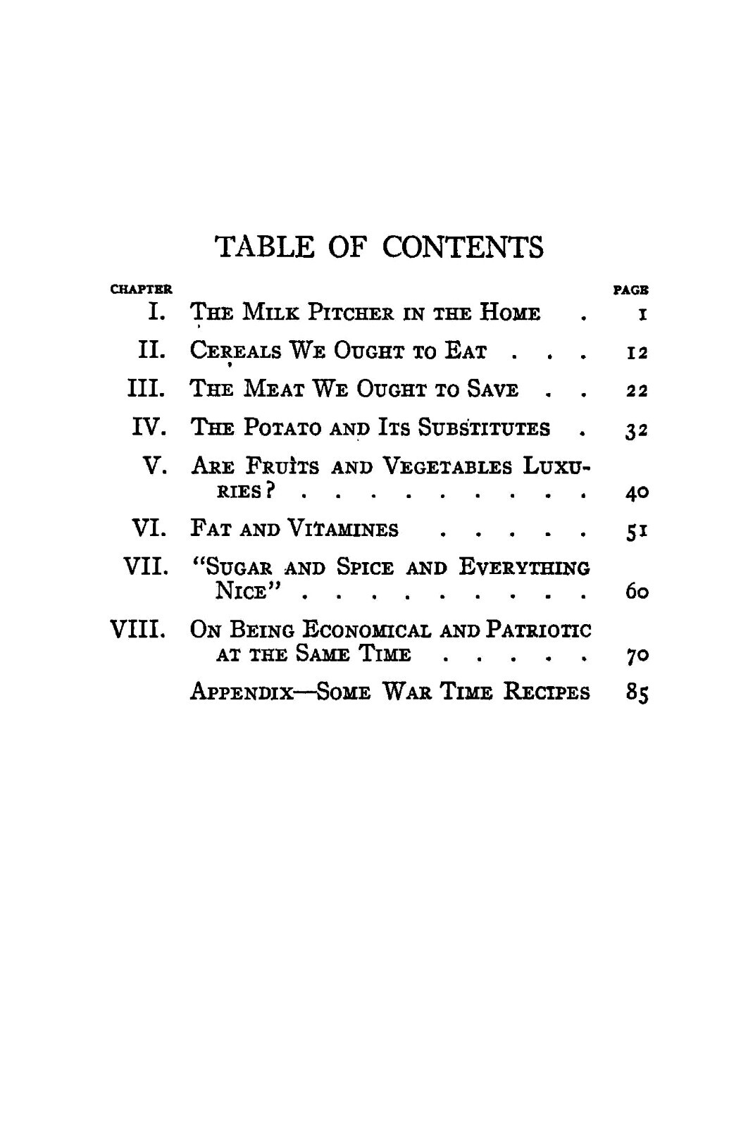 „1918“ Everyday Foods In War Time Cook Book 125 Pages