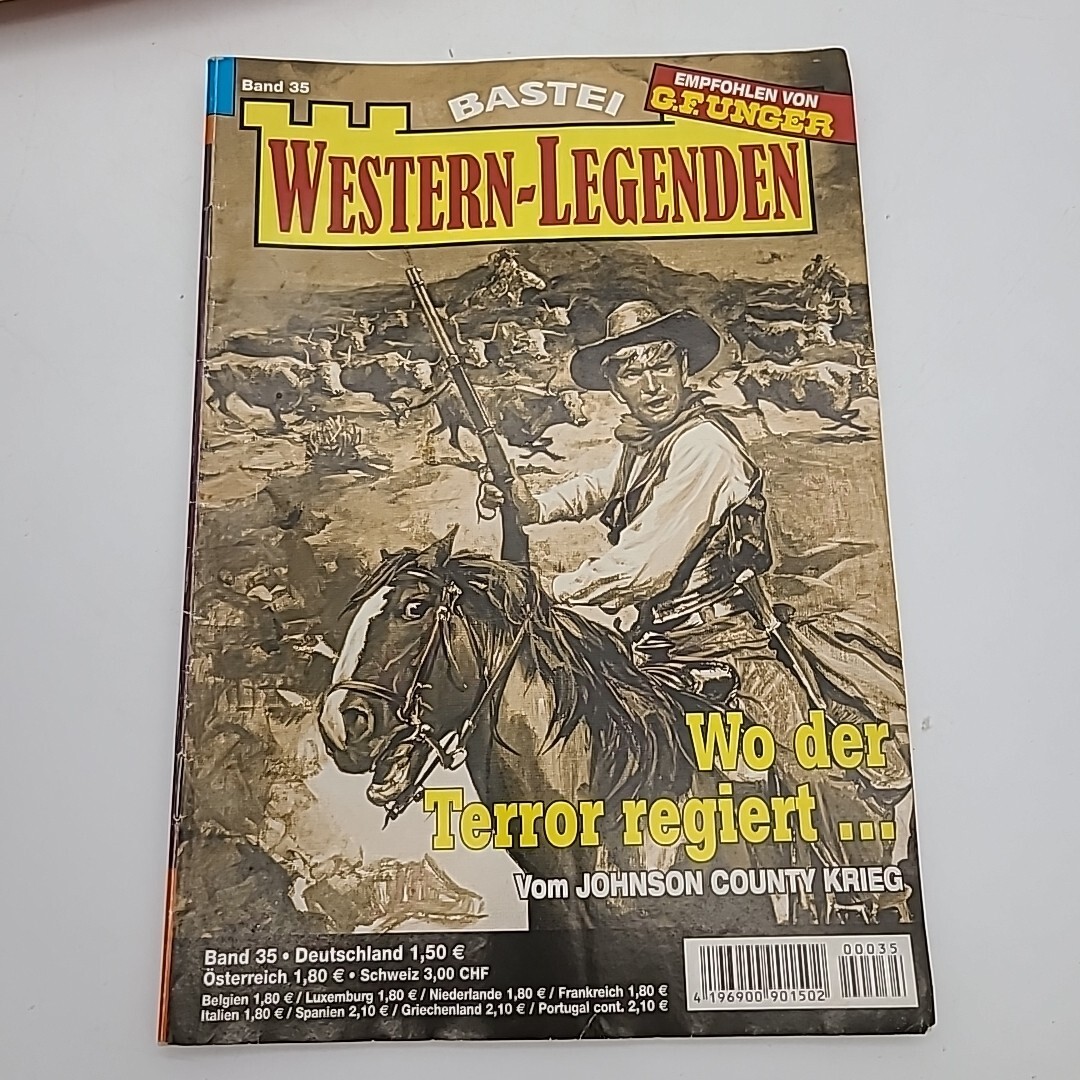 BASTEI Western-Legenden 7 Western Pulp Fiction German Booklets Books Band 24++