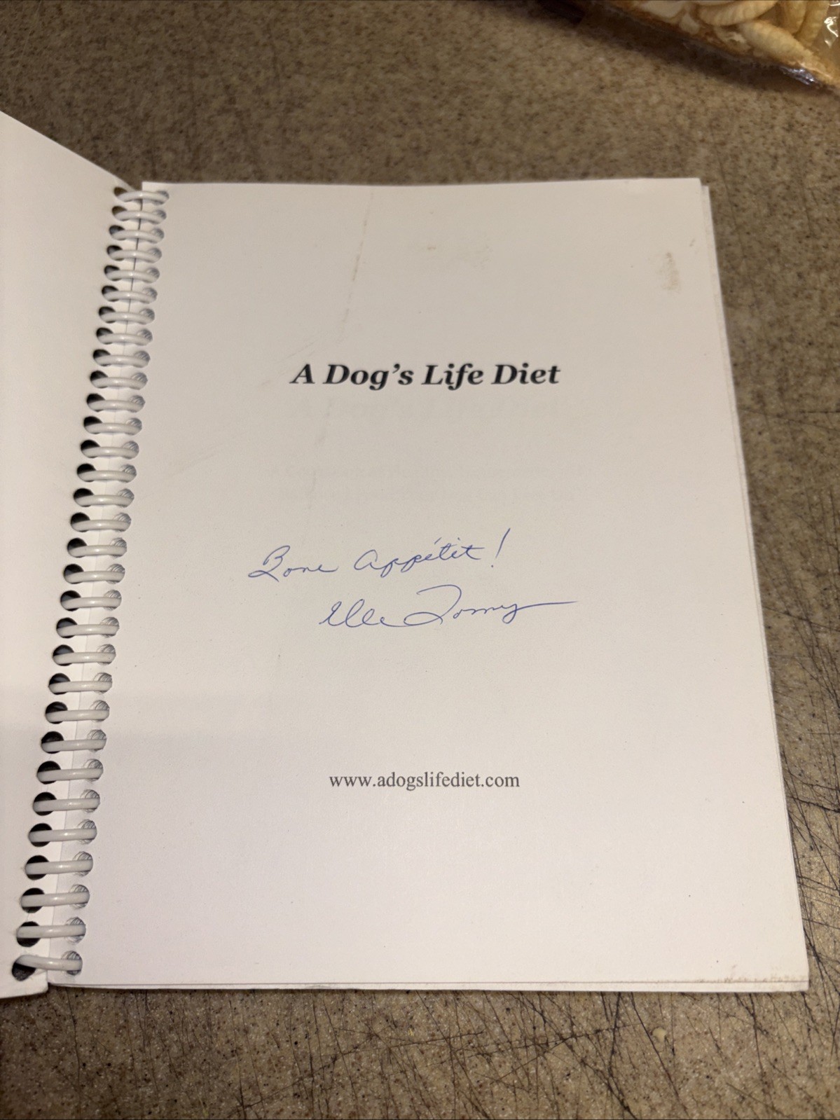 A Dog’s Life Diet-SIGNED BY AUTHOR ELLEN TOMY