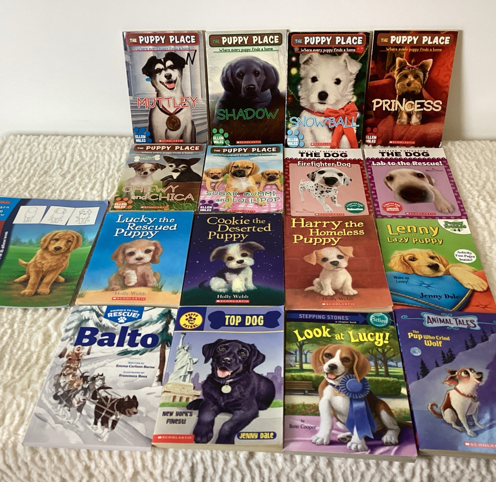 Dog Books Easy Kids Chapter Stories Puppy Place & More Ages 6-9 Lot of 16 + Draw