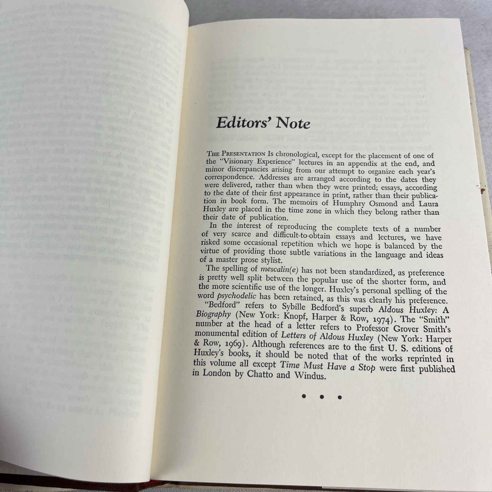 MOKSHA – WRITINGS ON PSYCHEDELICS… Aldous Huxley – HC w/DJ – 1st Ed – 1977