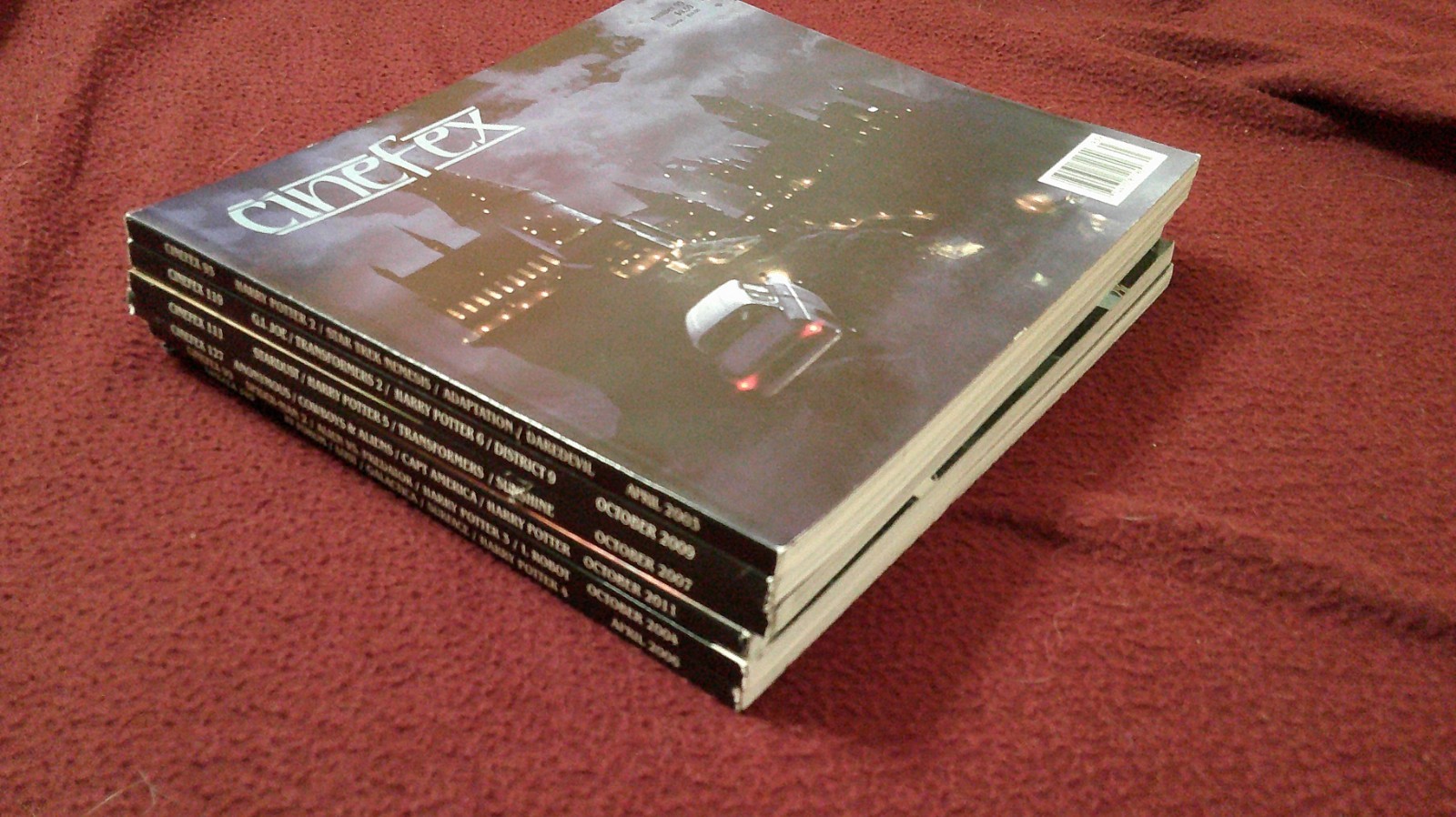 Cinefex Harry Potter 6 issue bundle 93, 99, 105, 111, 119 & 127 w/ Transformers