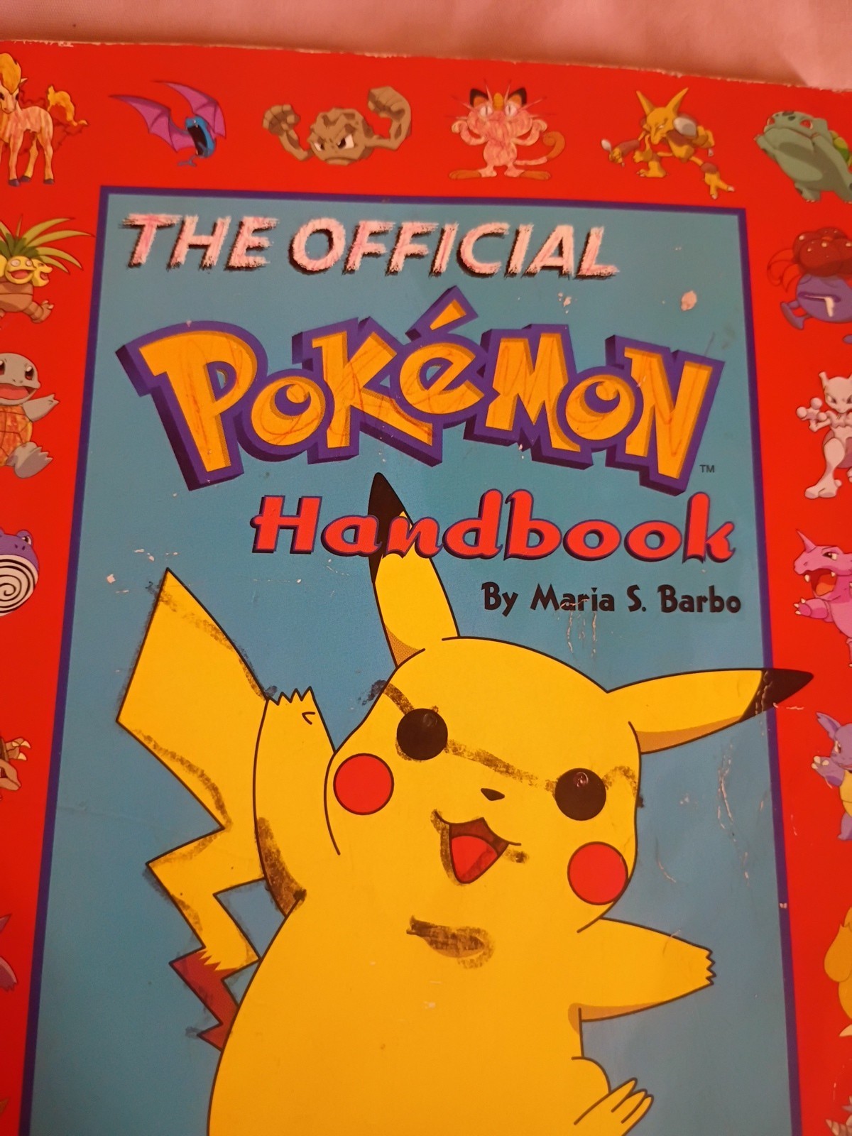 The Official Vintage Pokemon Handbook by Maria S. Barbo 1999 1st Scholastic Edit