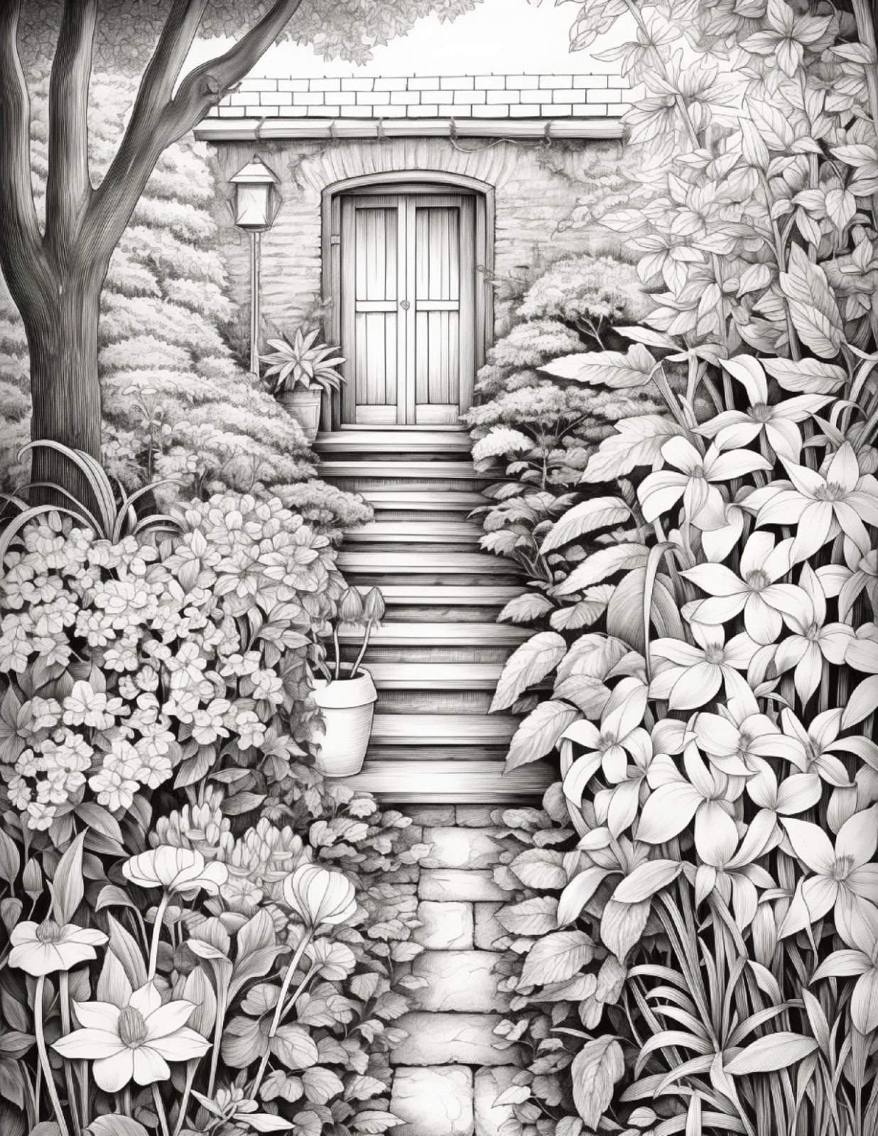 Secret Garden Coloring Book for Adults & Kids ,