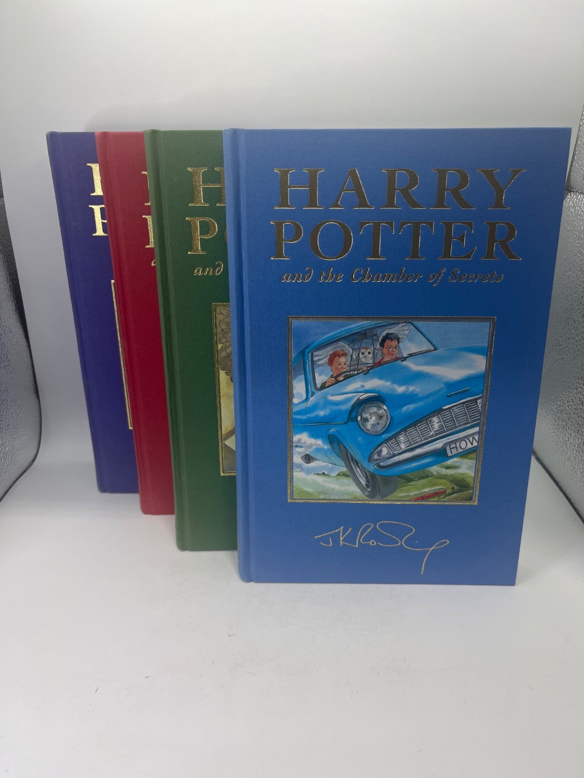 Harry Potter Gift Set Deluxe Signature Edition w Slipcase – Books 1-4 [Hardco…