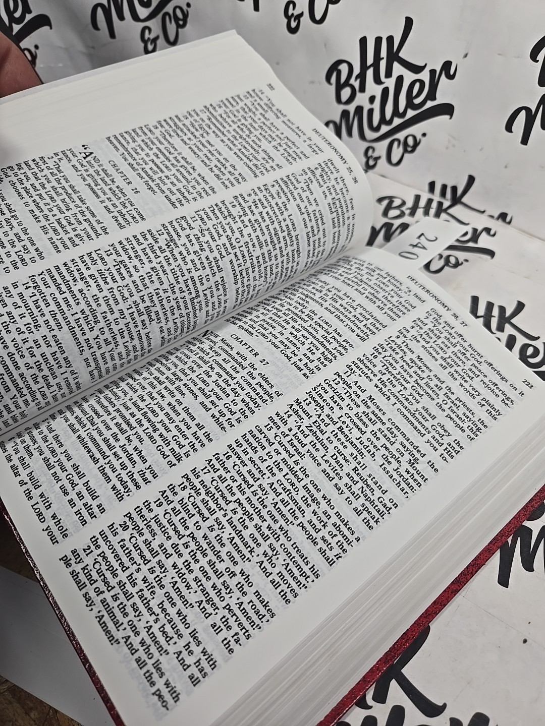 Holy Bible Authorized King James Version by Gideons, Hardcover,