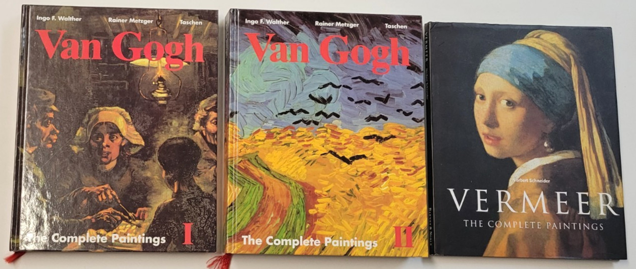 Vincent Van Gogh: The Complete Paintings (2 Volume Set) Hardcover & Vermeer Book