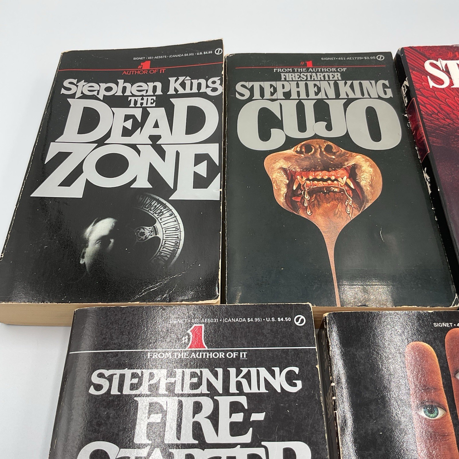 Stephen King Paperback Signet Lot Dead Zone Cujo Night Shift Dark Half Firestart