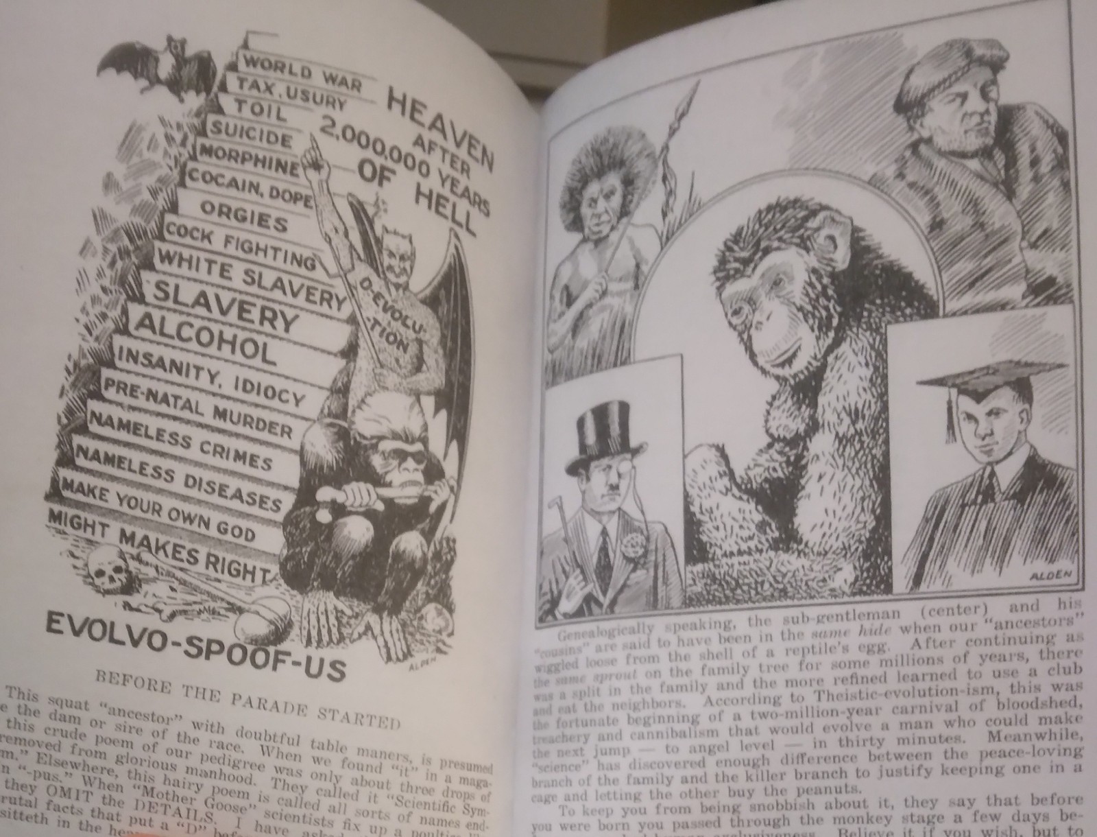 Jocko Homo Heavenbound book reprint 1925 Devo Shadduck Ohio theology Devolved