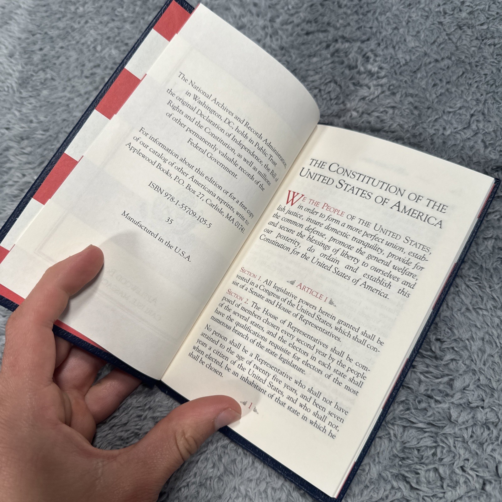 Applewood Books Constitution Of The United States Of America 250th Anniversary