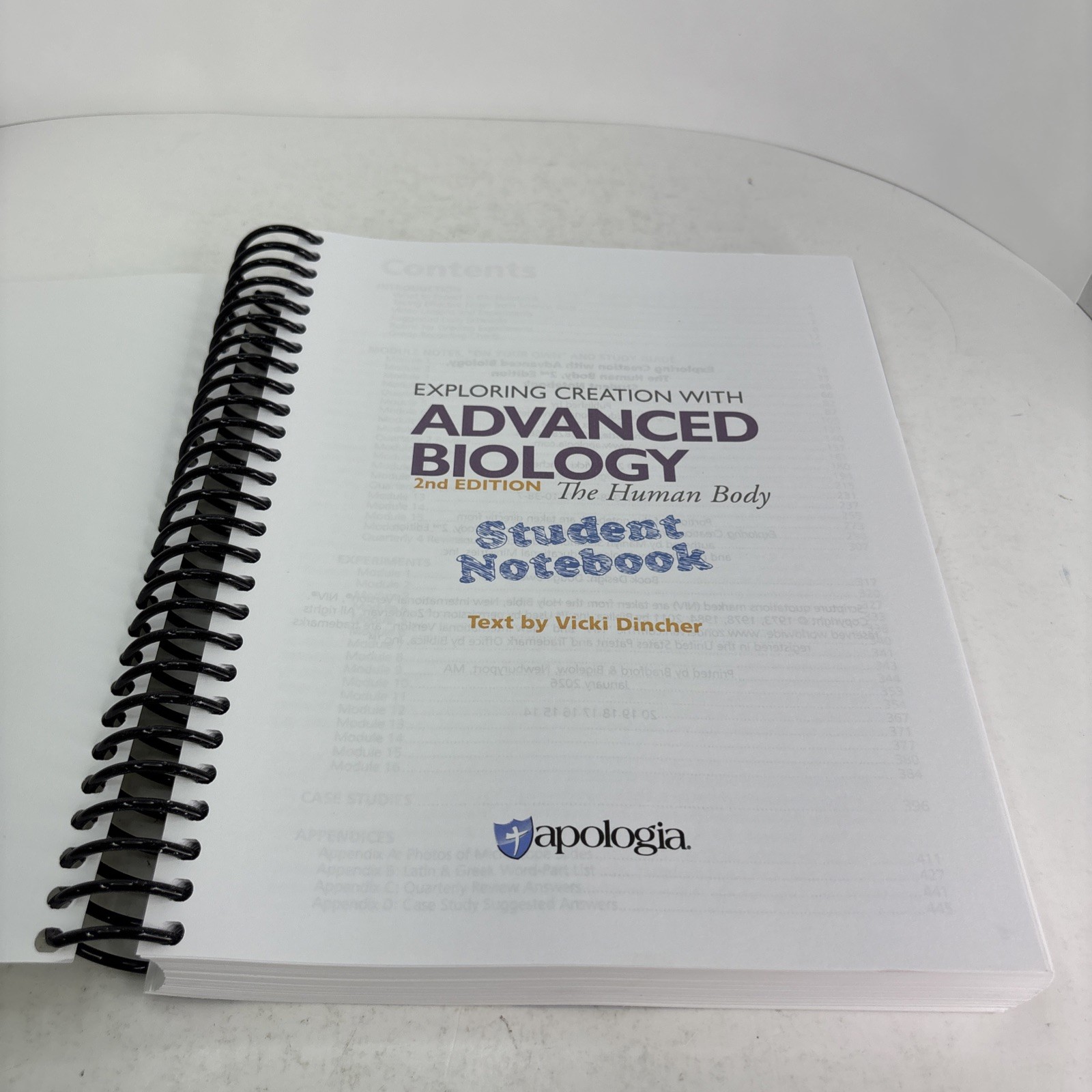 Exploring Creation with Advanced Biology (2nd edition) Student Notebook Clean