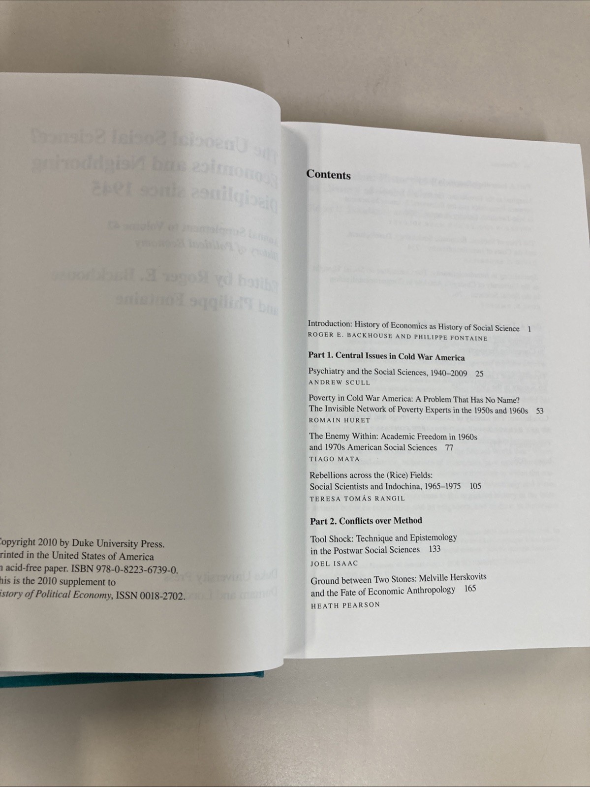 Unsocial Social Science Economics and Neighboring Disciplines Since 1945 VG