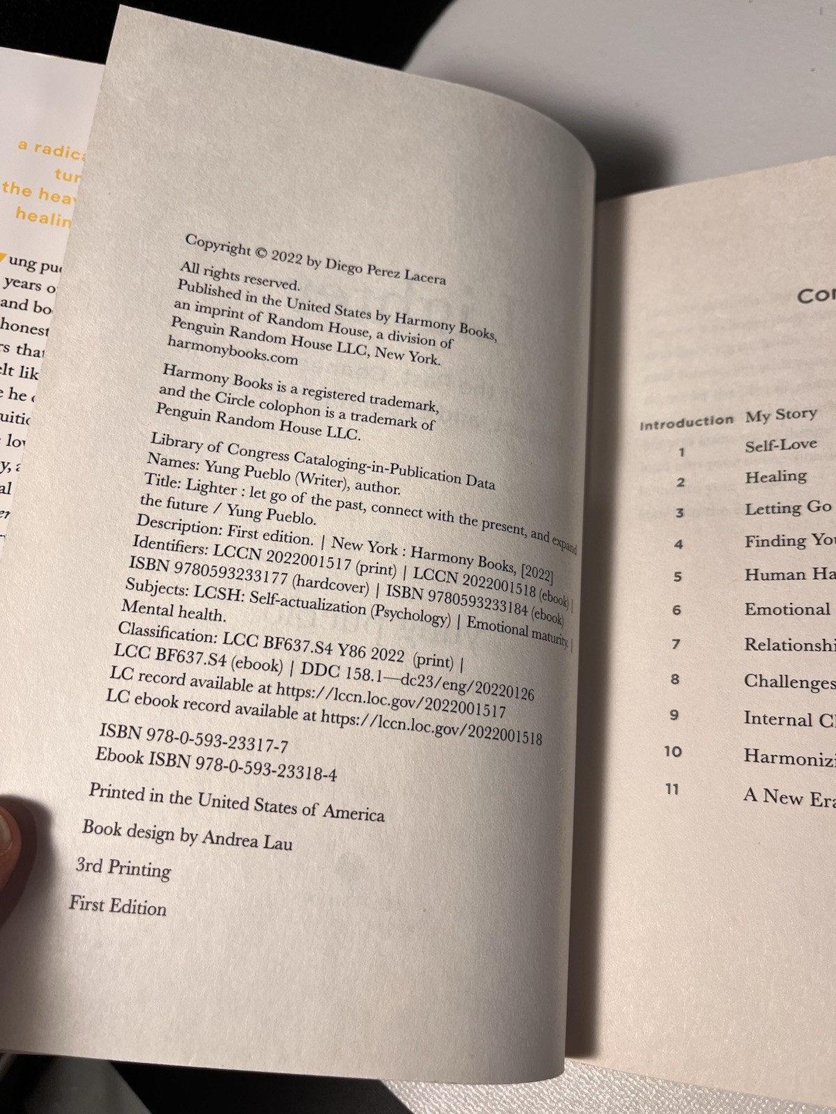 Lighter by Yung Pueblo – First Edition Hardcover w/ Dust Jacket