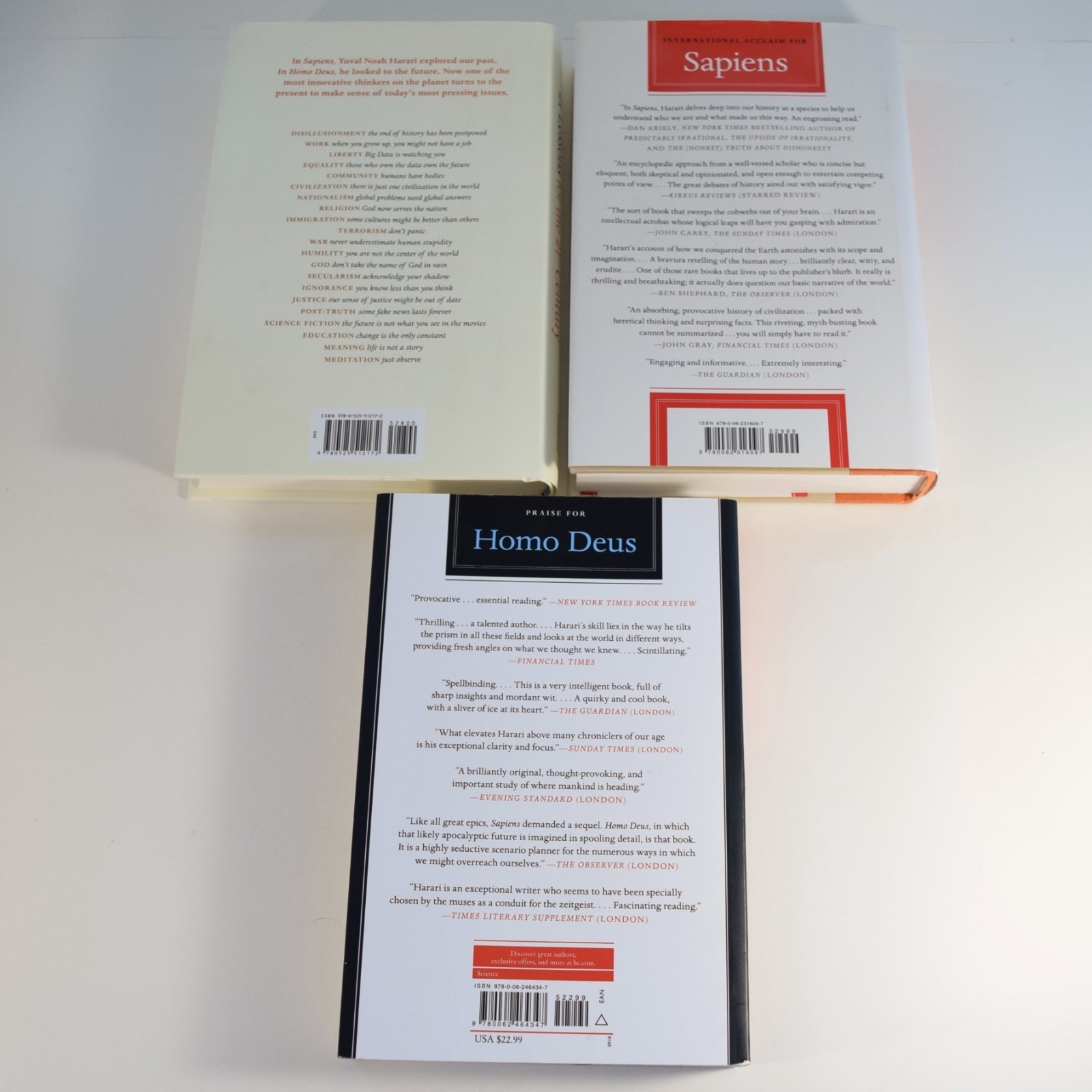 Yuval Noah Harari Set – Sapiens + Homo Deus + 21 Lessons for 21st Century
