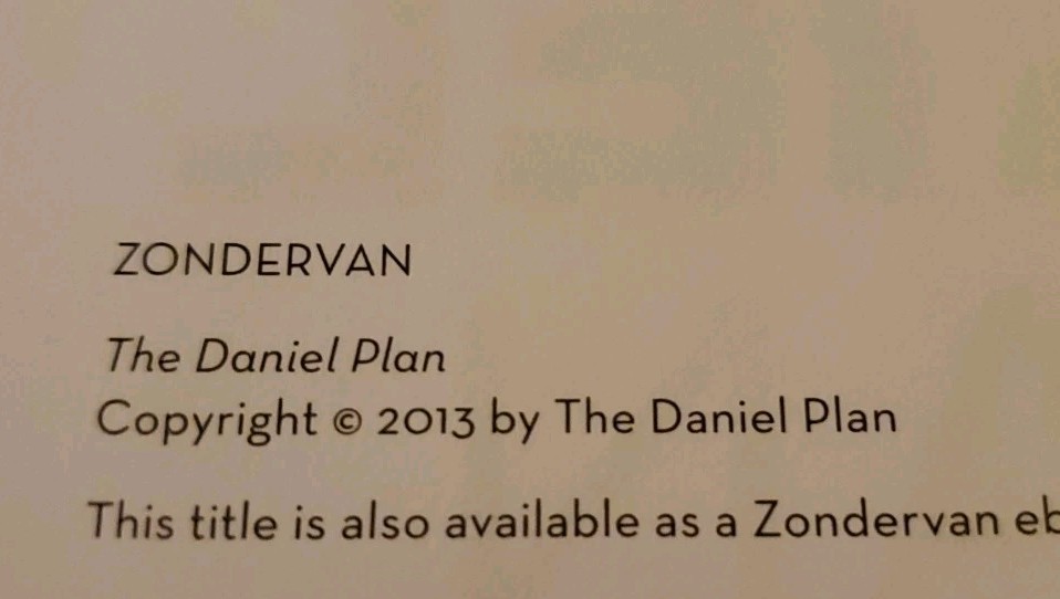 The Daniel Plan Ser.: The Daniel Plan : 40 Days to a Healthier Life (Hardcover)