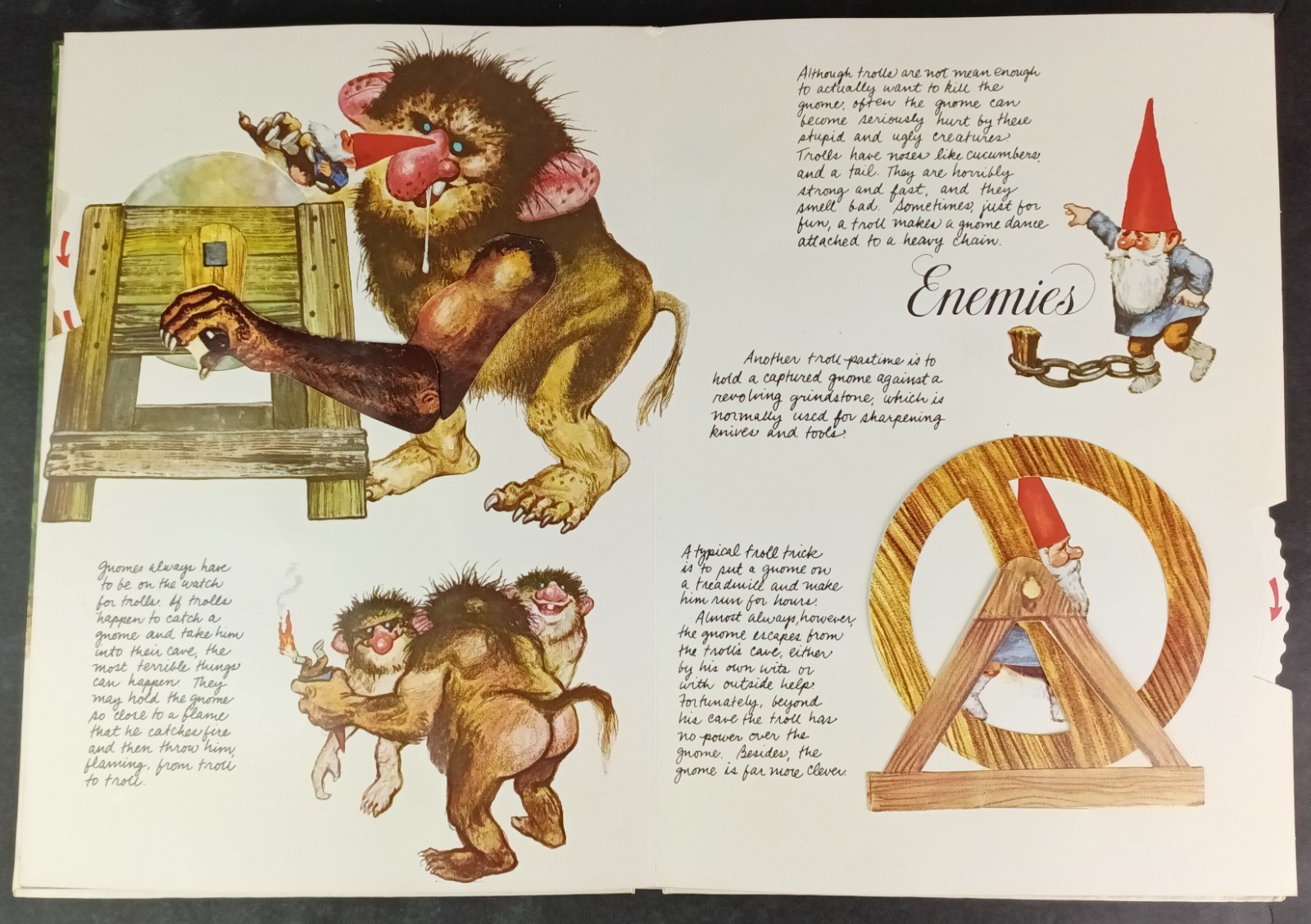 The Pop-Up Book of Gnomes ©1979 Vintage Abrams English Translation Cottagecore