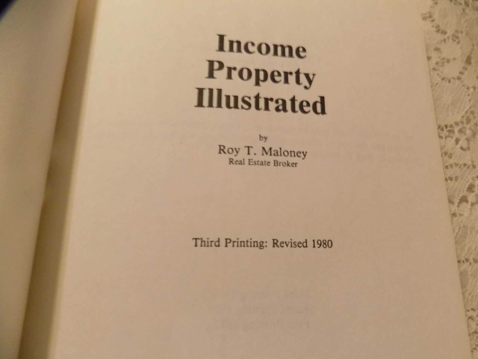 Income Property Illustrated, Roy Maloney, 1980, 124 Pages, Delphi Book, VG