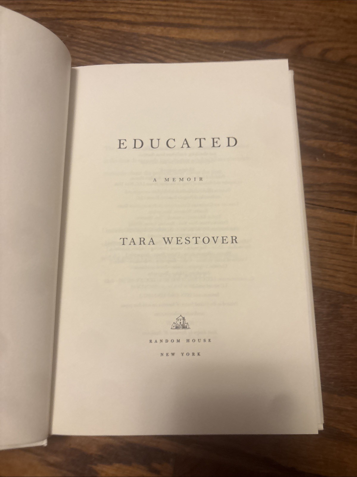Educated : A Memoir by Tara Westover (2018, Hardcover)