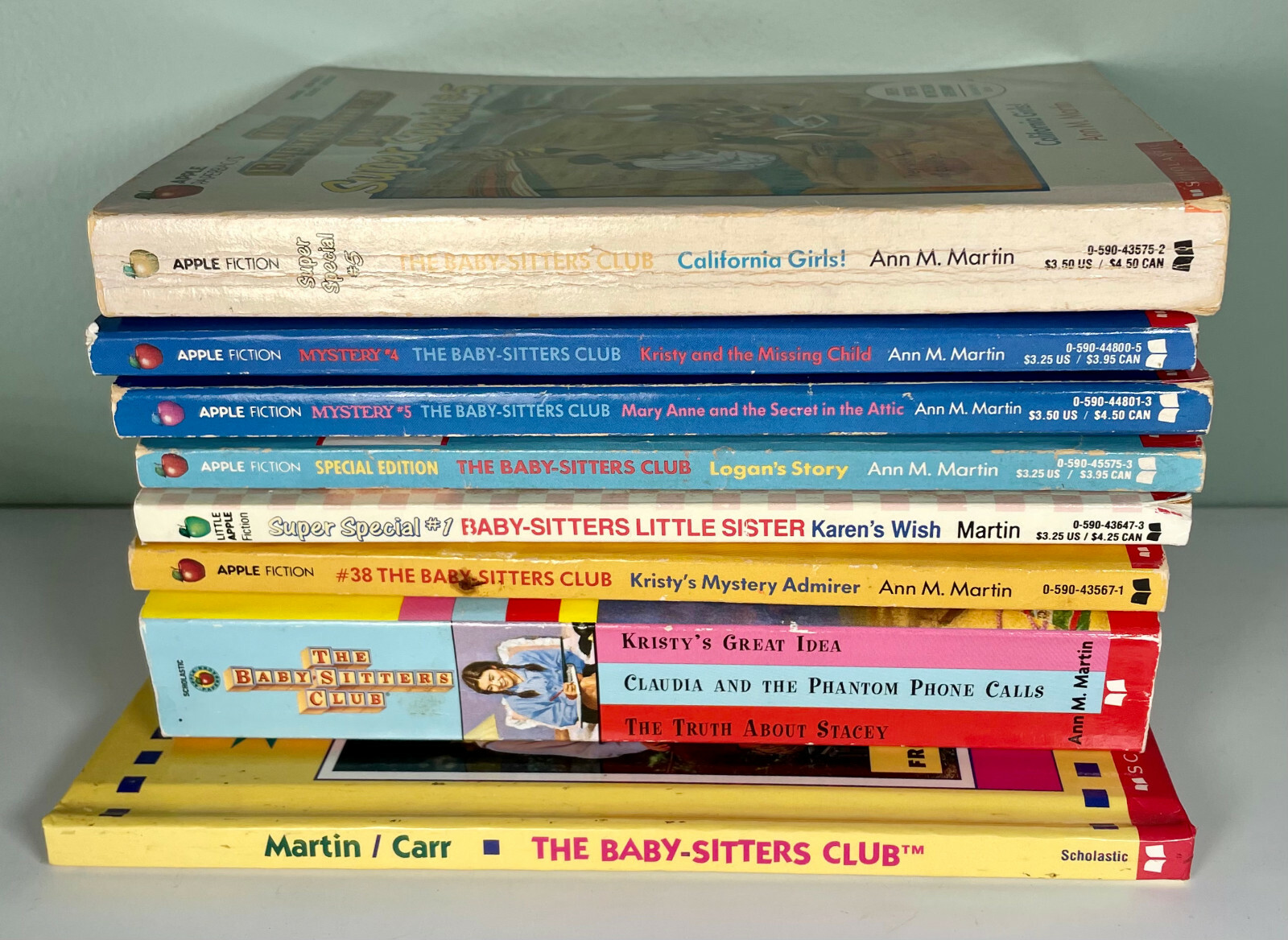 Lot of 8 Baby Sitters Club Miscellaneous Mystery Little Sister Super Special Etc