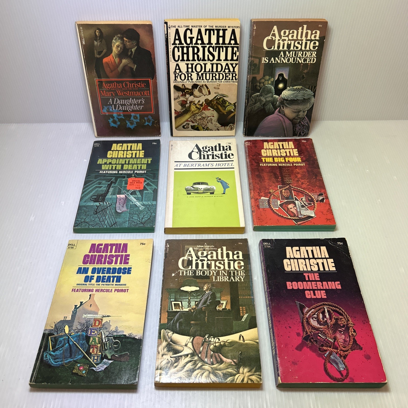 Vintage Agatha Christie Mystery Paperback Lot Of 48 (1960s-1980s) Pocket, Dell