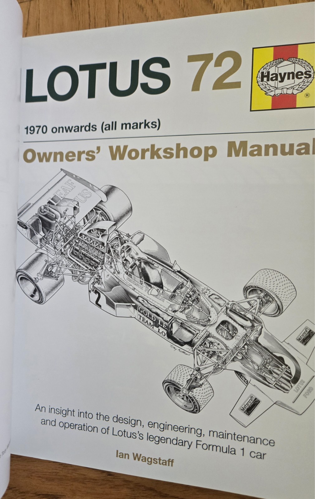 Haynes Lotus 72: 1970 Onwards Owner’s Workshop Manual softcover 165 pages