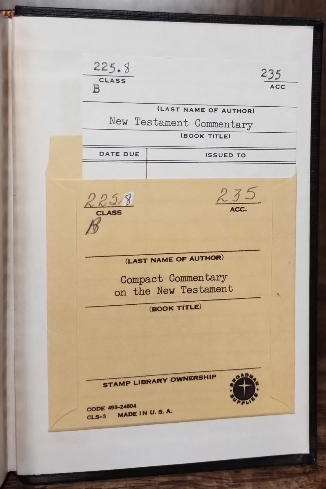 Compact Commentary on the New Testament Baker Book House 1964 Vintage Hardcover
