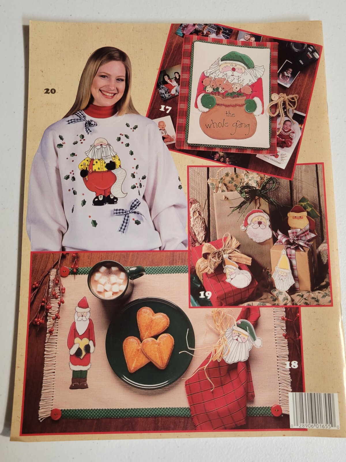 Leisure Arts Iron-On Transfers Leaflets – Santa, Hobby and Baby, 1996