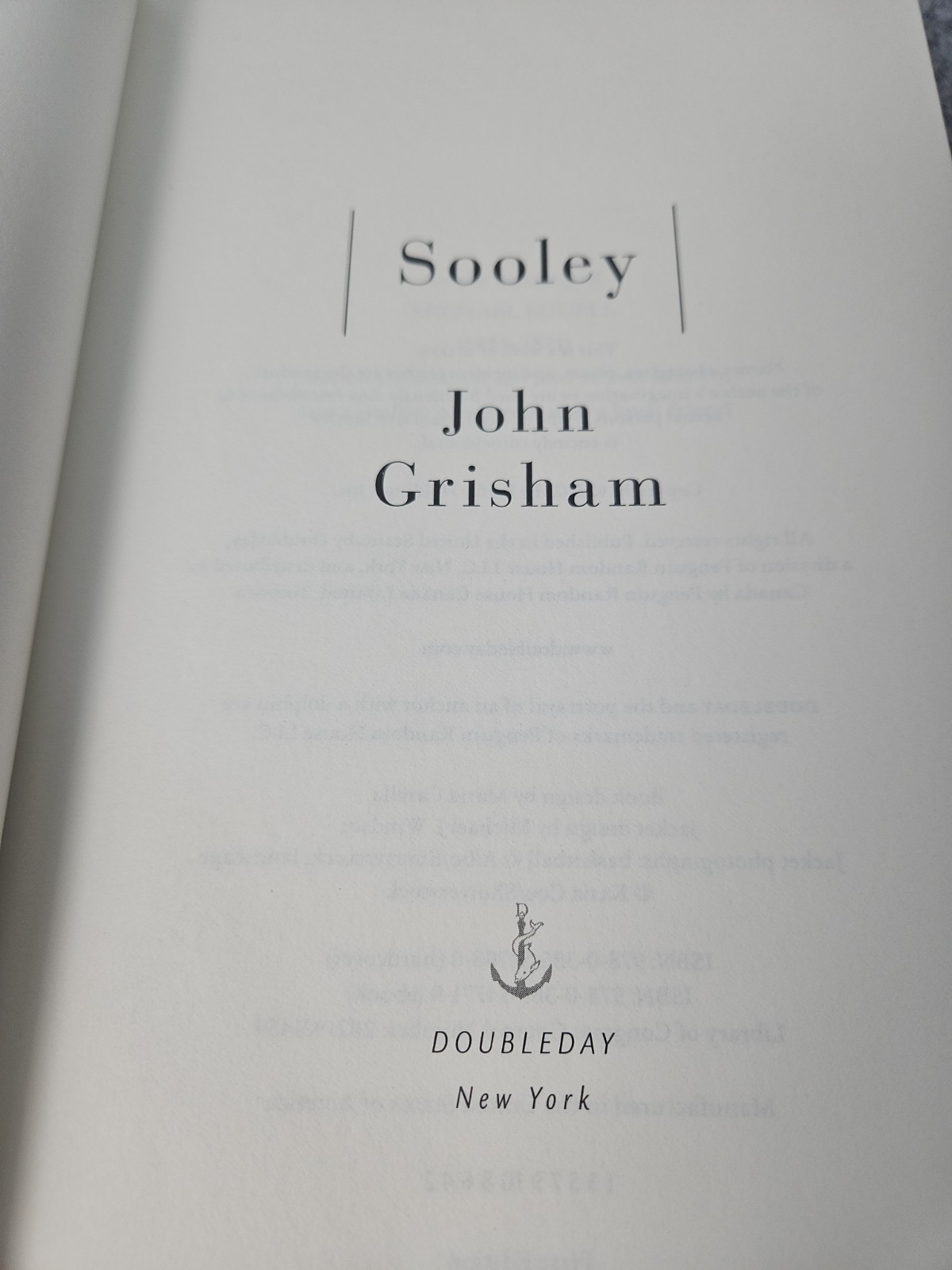 Sooley : A Novel by John Grisham (2021, Hardcover) 1st EDITION