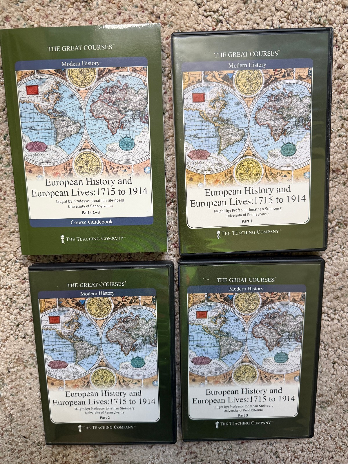 Great Courses: History WW 1 & 2, European, England, Irish & Celtic, Pompeii EUC