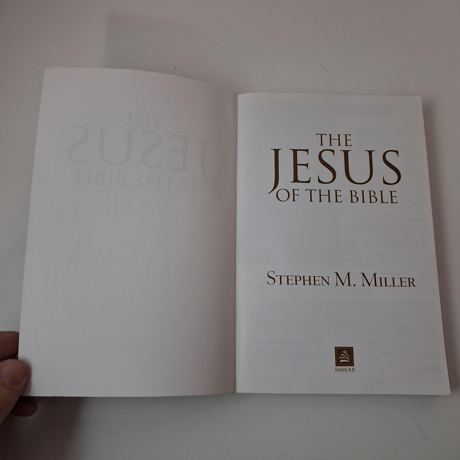 The Jesus Of The Bible Stephen M. Miller Barbour Brown PB 2009 Illustrated