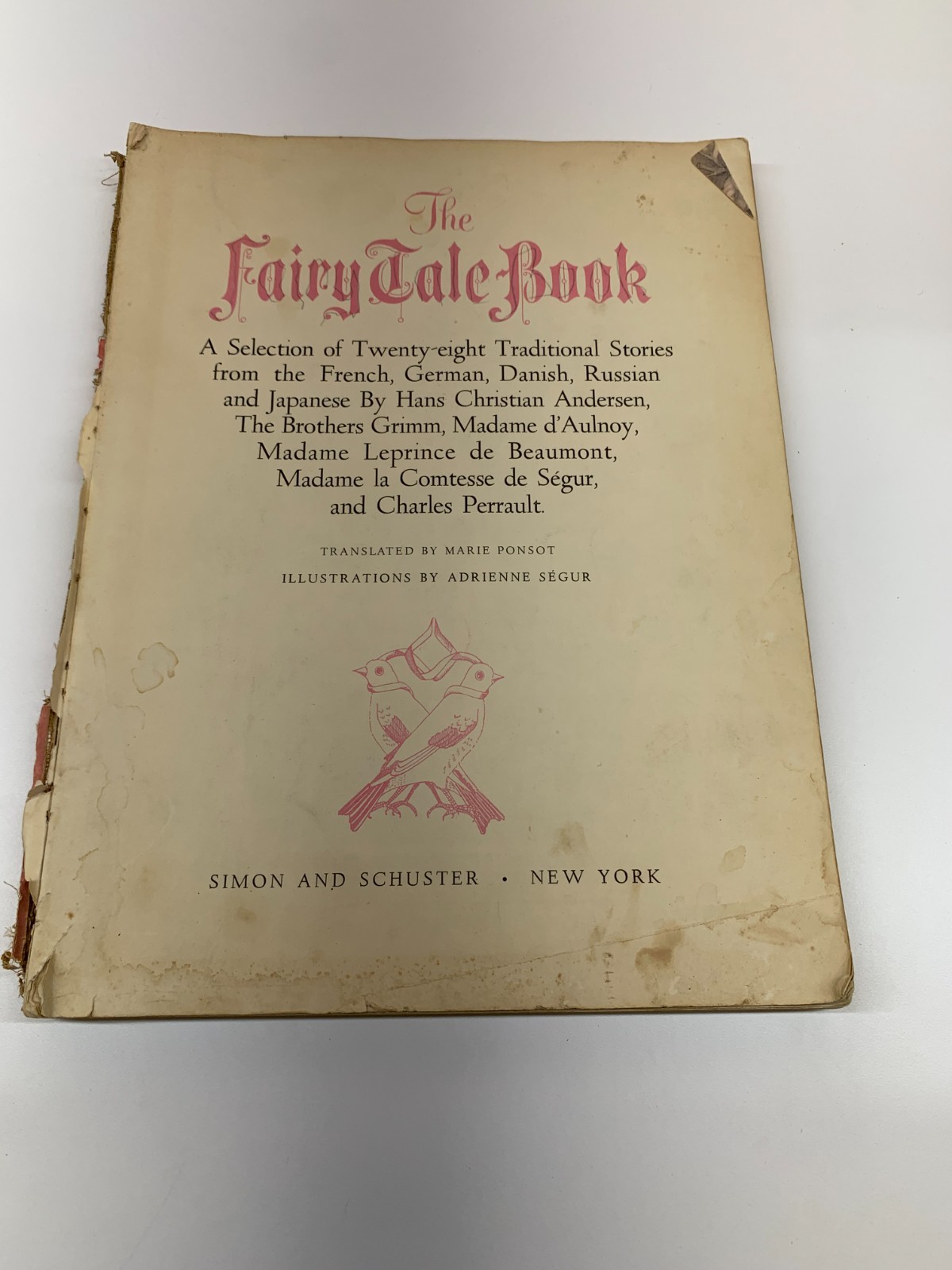 The Fairy Tale Book Simon and Schuster 1958