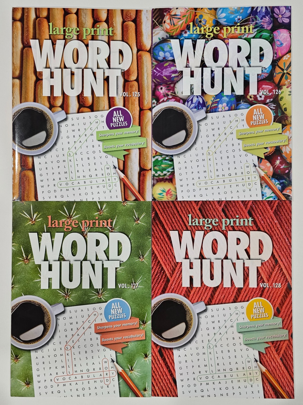 Large Print Word Hunt Puzzle Books Papp Search,Find,Game,Hobby Pick up to 20Vols