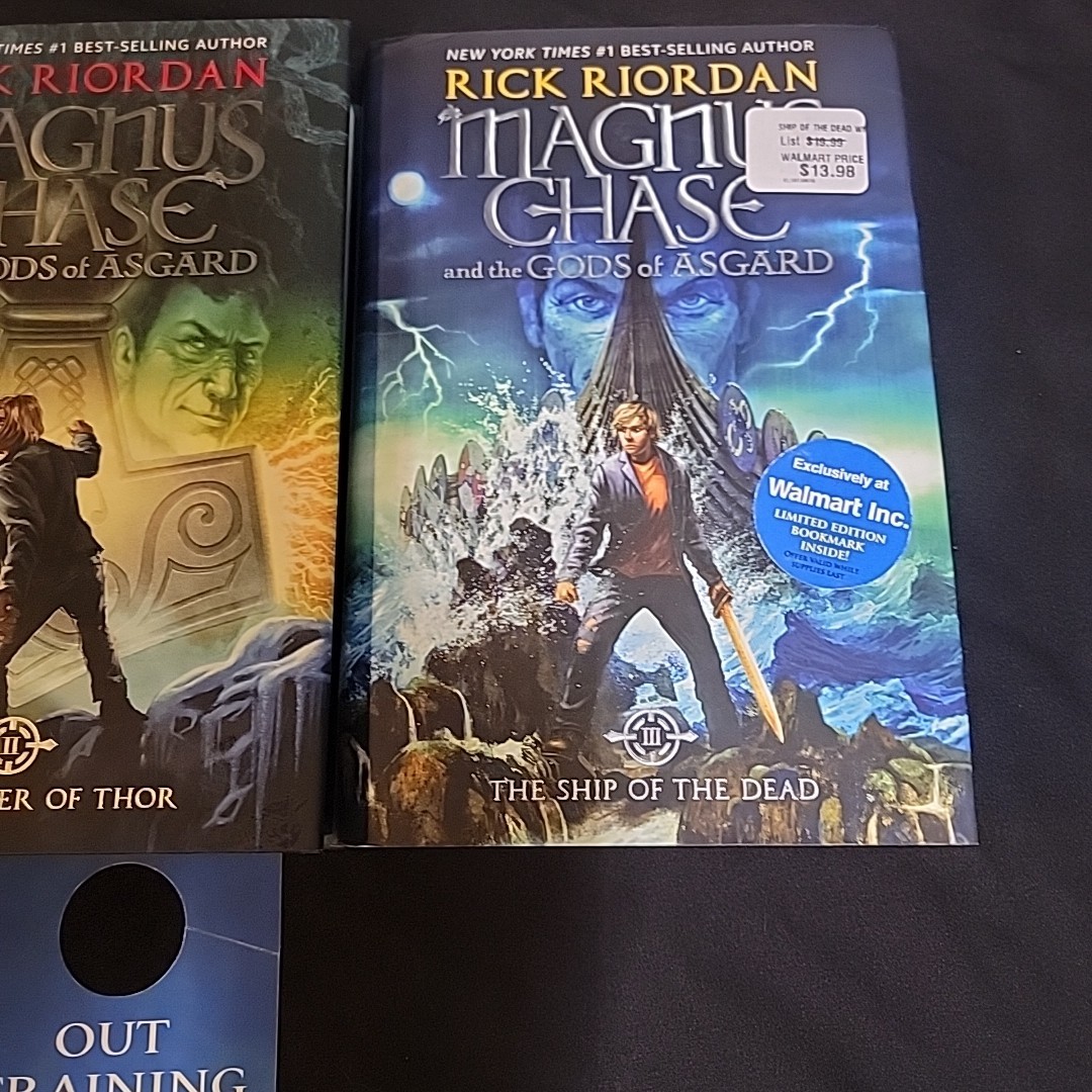 Magnus Chase and the Gods of Asgard 1-3 Book Collection Set Lot Rick Riordan HC
