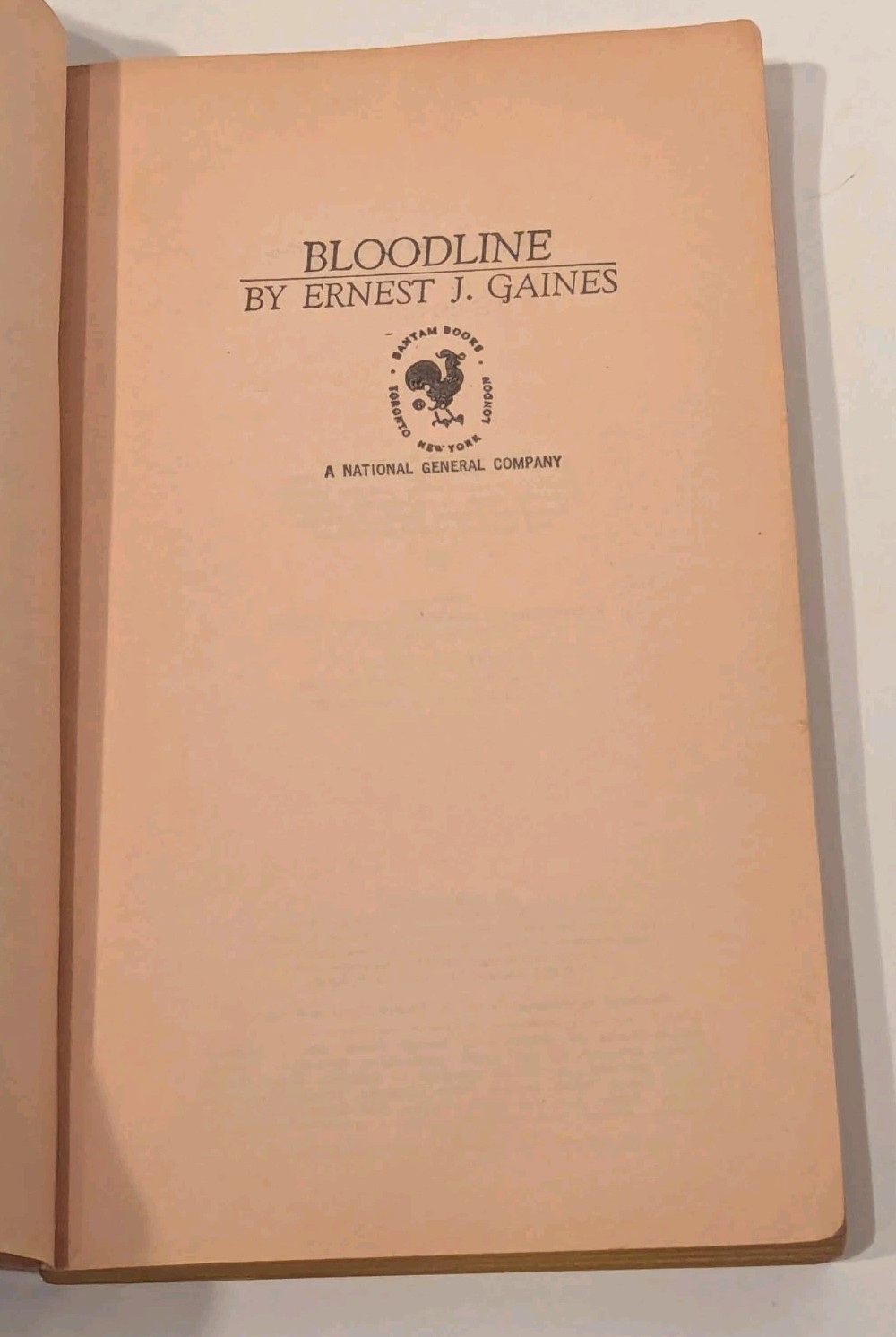 Bloodline – By Ernest J. Gaines – Rare 1970 First Paperback Edition – Bantam