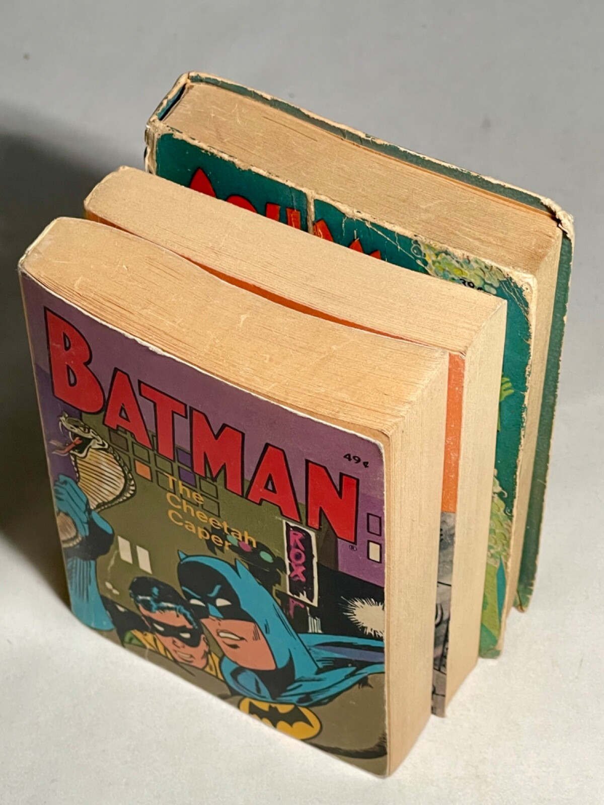 Big Little Book Whitman Aquaman, Batman and Fantastic Four Lot of 3 Books used