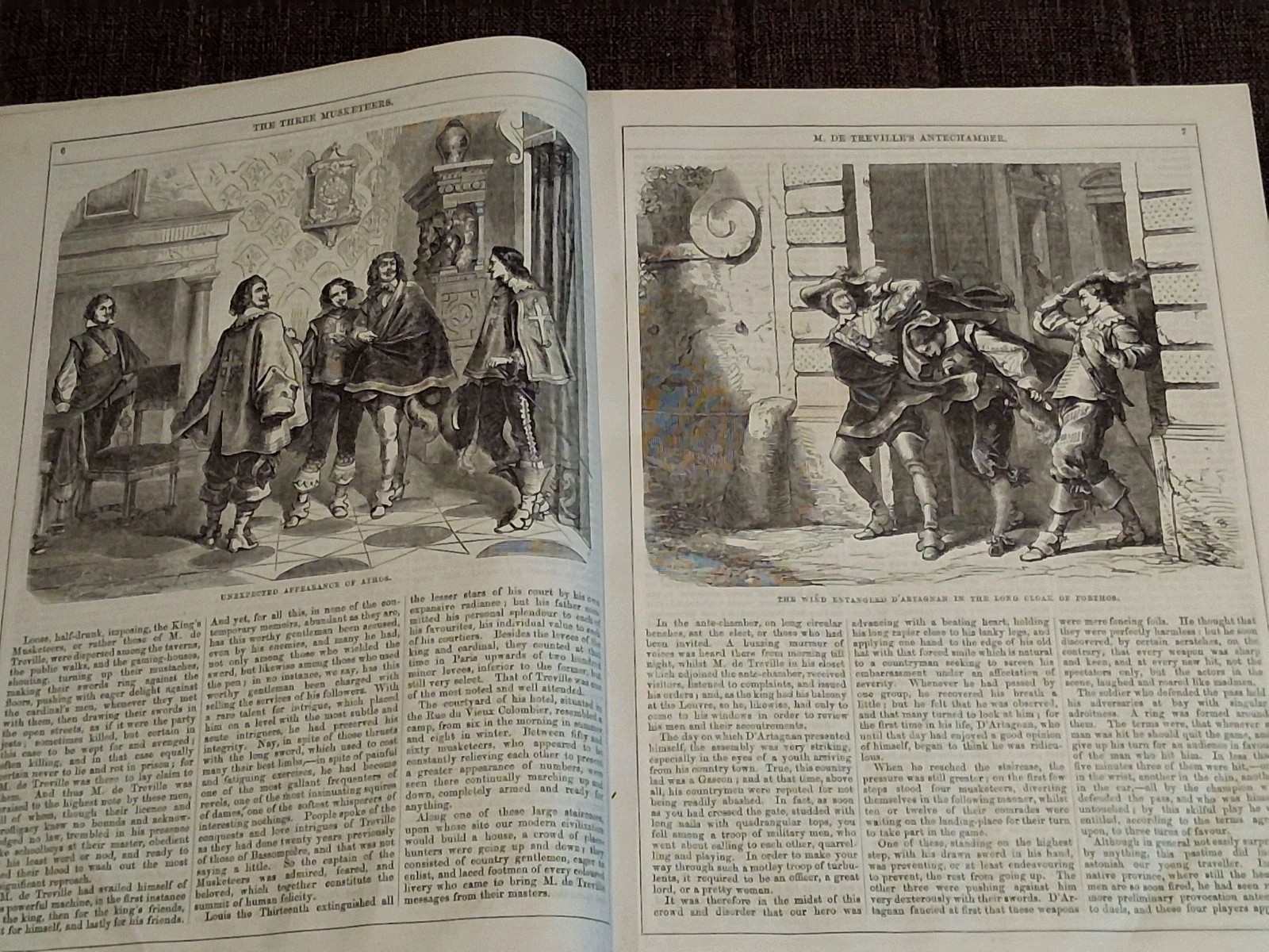 Alexander Dumas Three musketeers Twenty years later 1890th illustrated