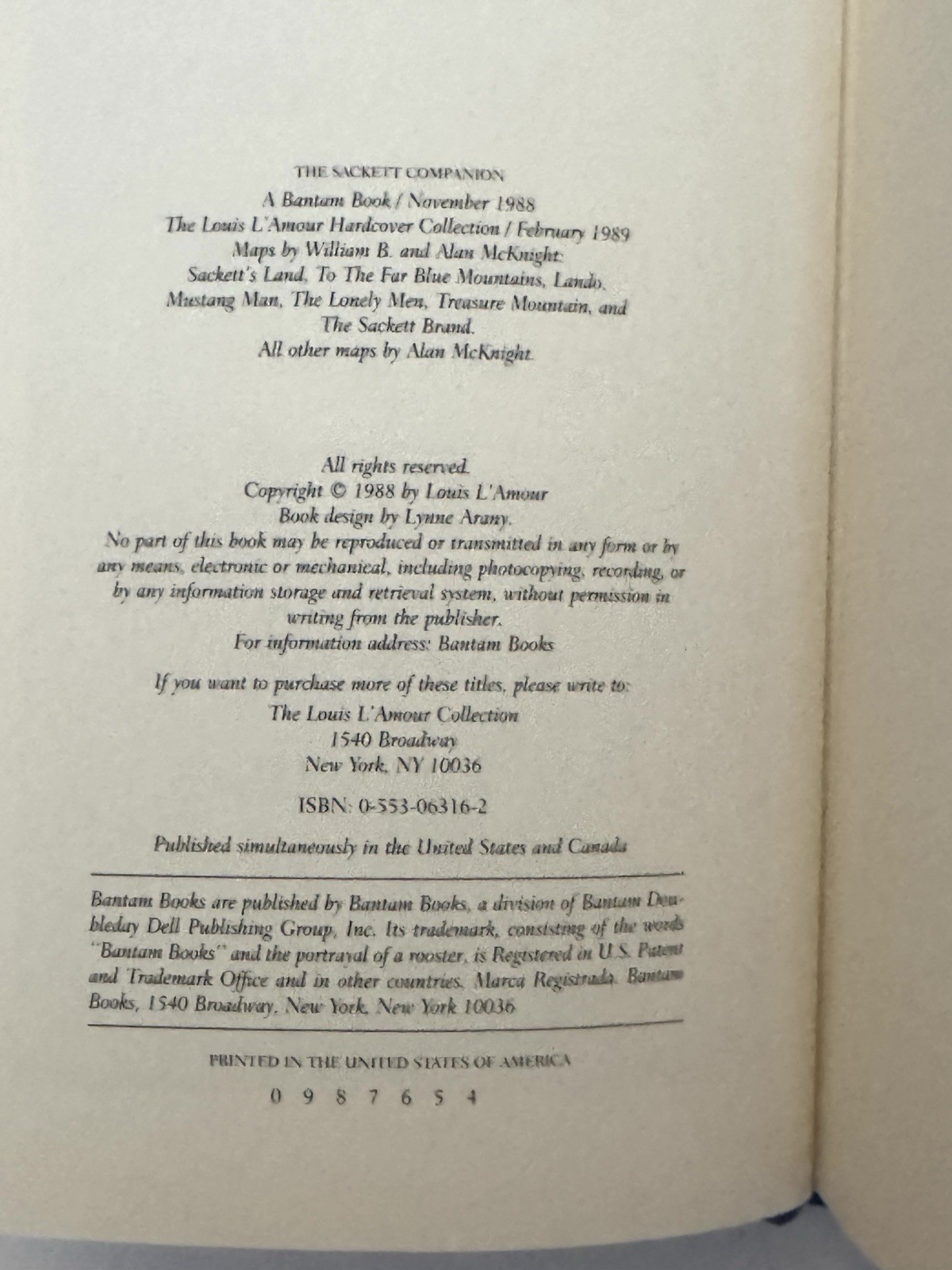 Vtg 1980’s Louis L’Amour „The Sackett Companion“ Leatherette Edition Like New