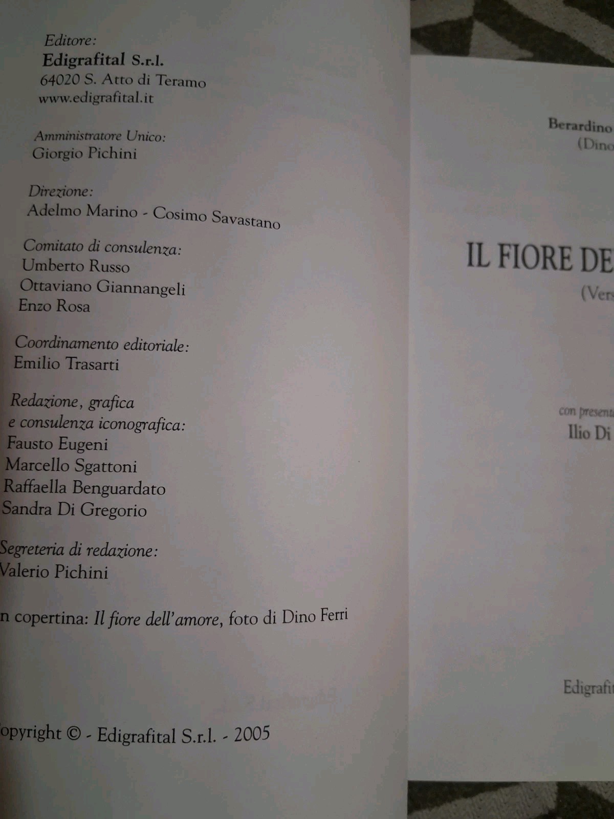 Lot Of 5 Italian Language Paperbacks Berardino Ferri Poem Books