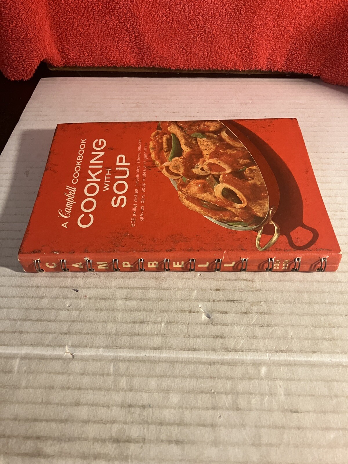 Vintage 1970 Campbell’s Cooking With Soup Spiral Bound Hardcover. DWK135