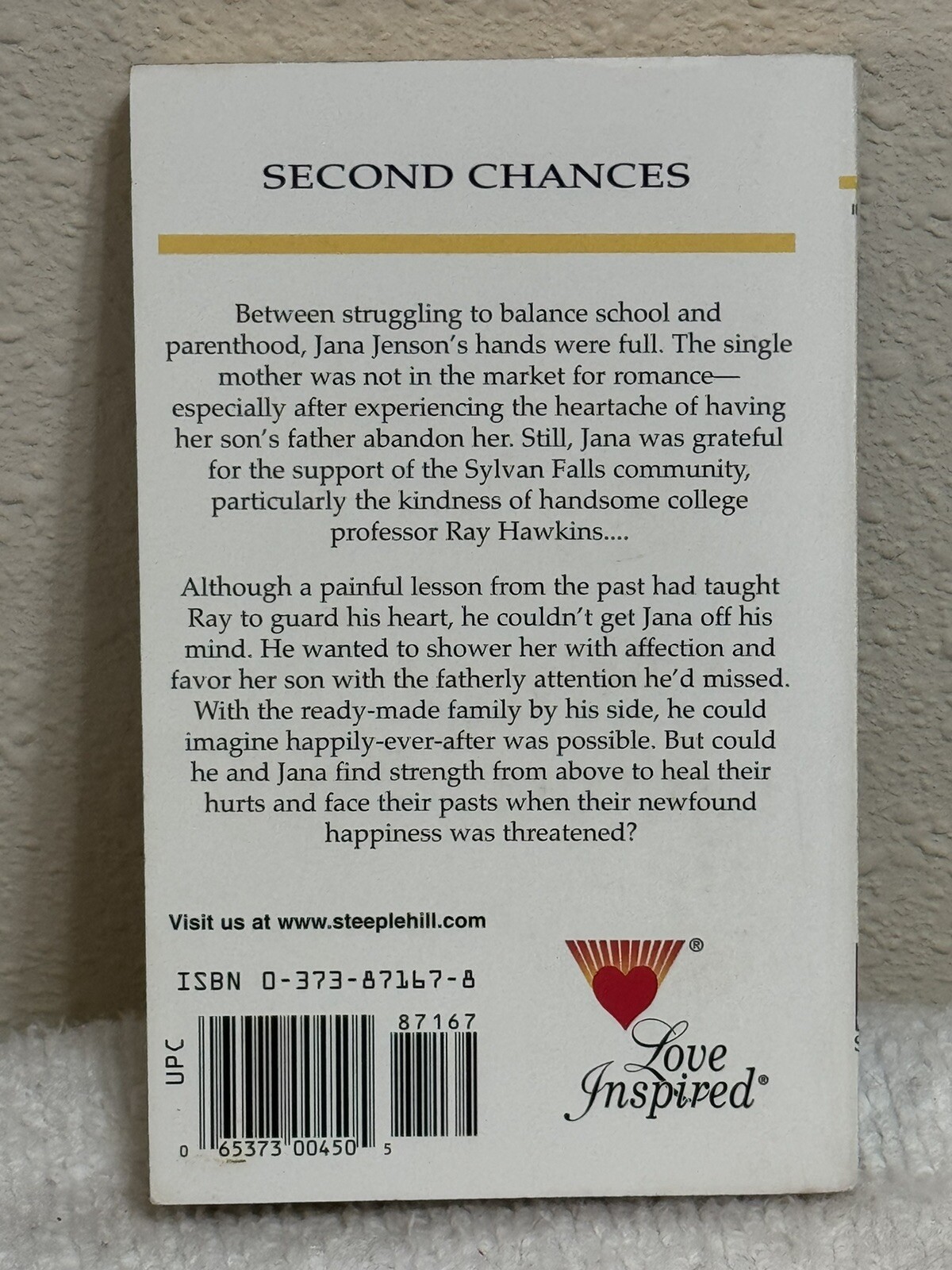 Steeple Hill Love Inspired Series Lot 4 Paperback Books