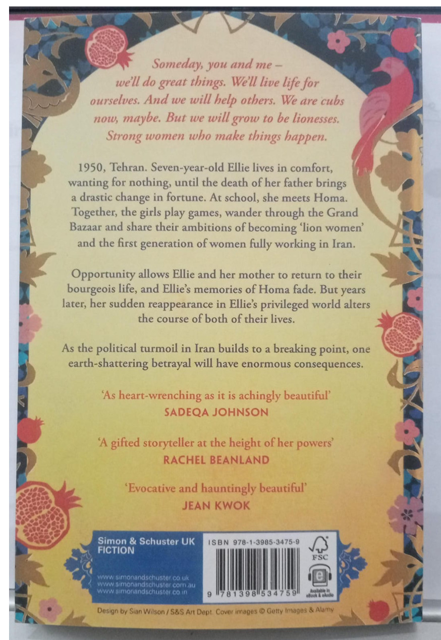 The Lion Women of Tehran: by Marjan Kamali Brand New Eng Paperback Free Shipping